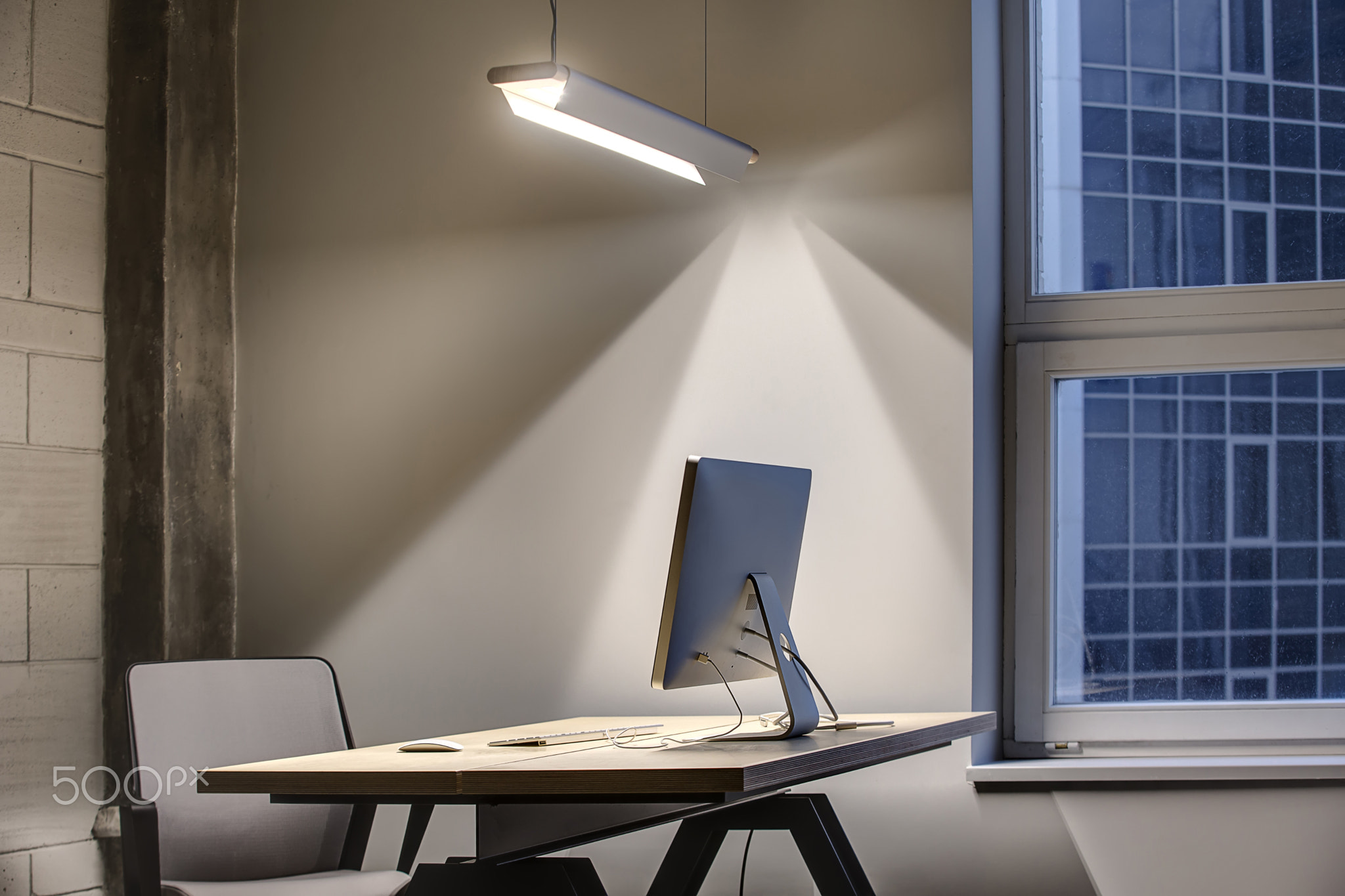 Office in loft style