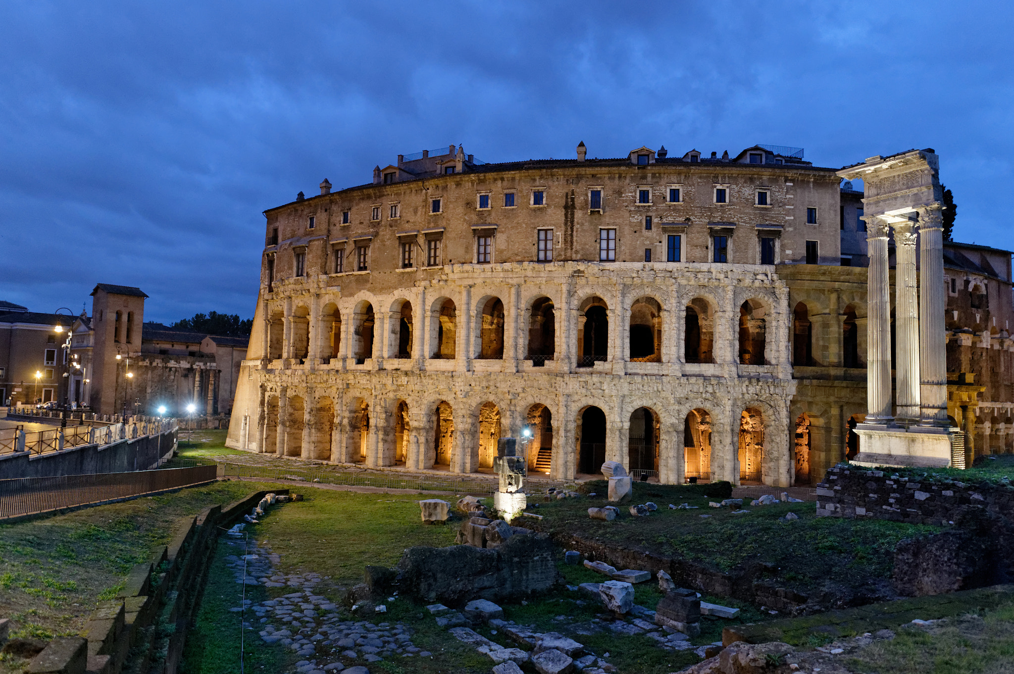 The Theater of Marcellus in Rome