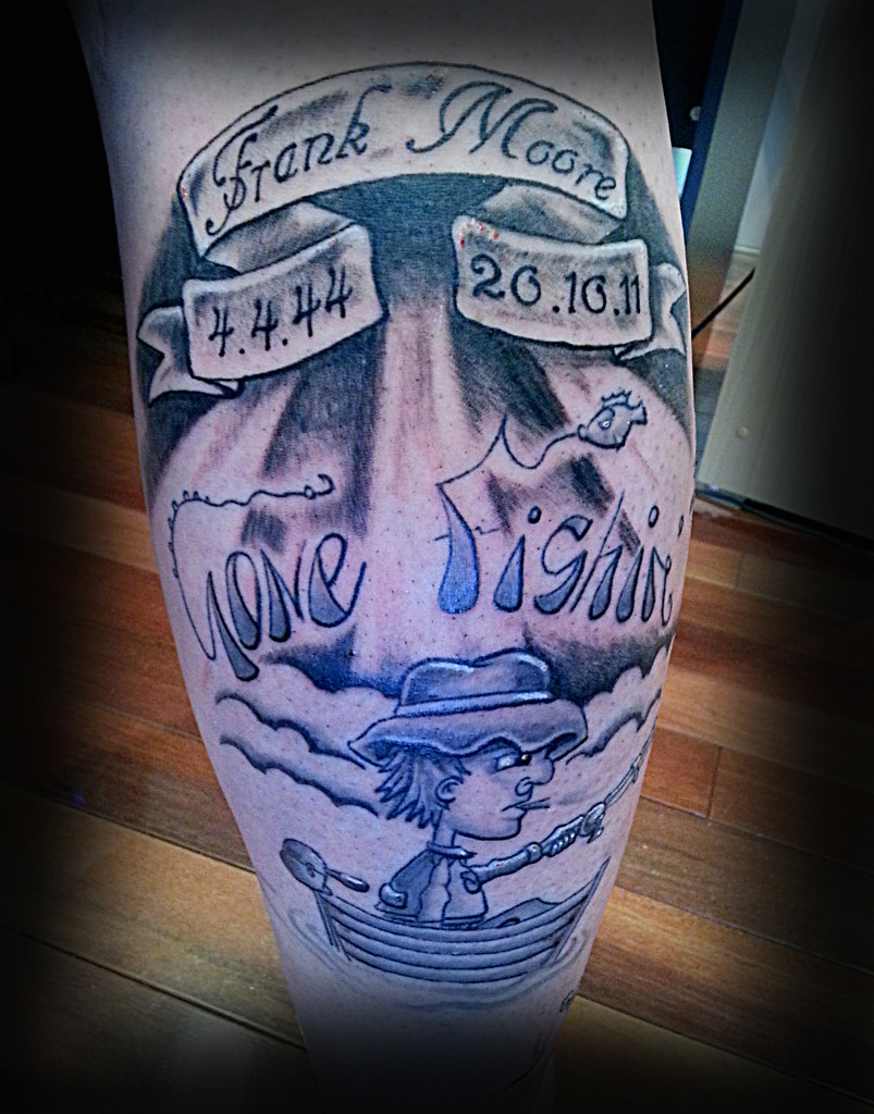 Download Memorial for fishing father by Armani Tattoo / 500px