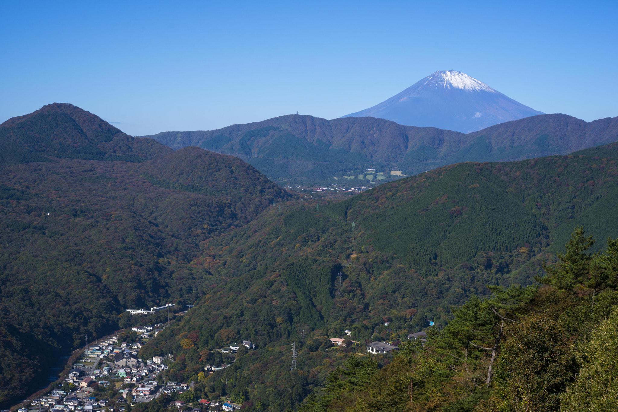 The View From Hakone Mt. Myojingatake