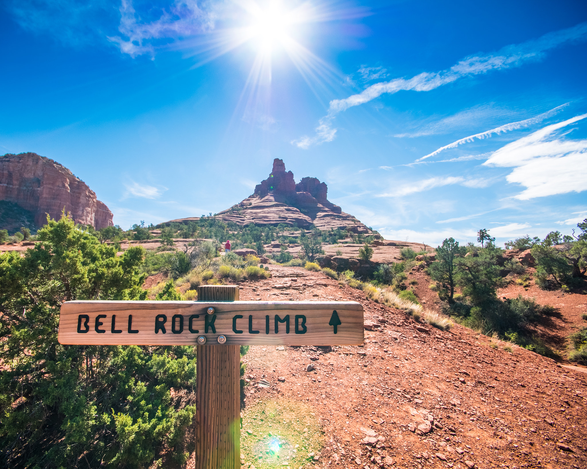 Panasonic Lumix DMC-GH4 sample photo. Bell rock with sign photography