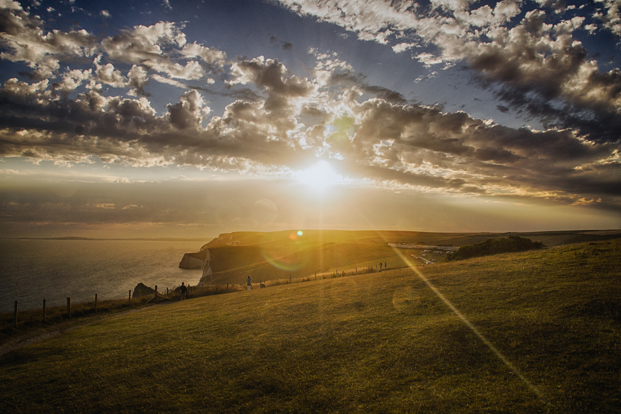 Sony SLT-A77 + Tamron SP 24-70mm F2.8 Di VC USD sample photo. Sunset over durdle door photography