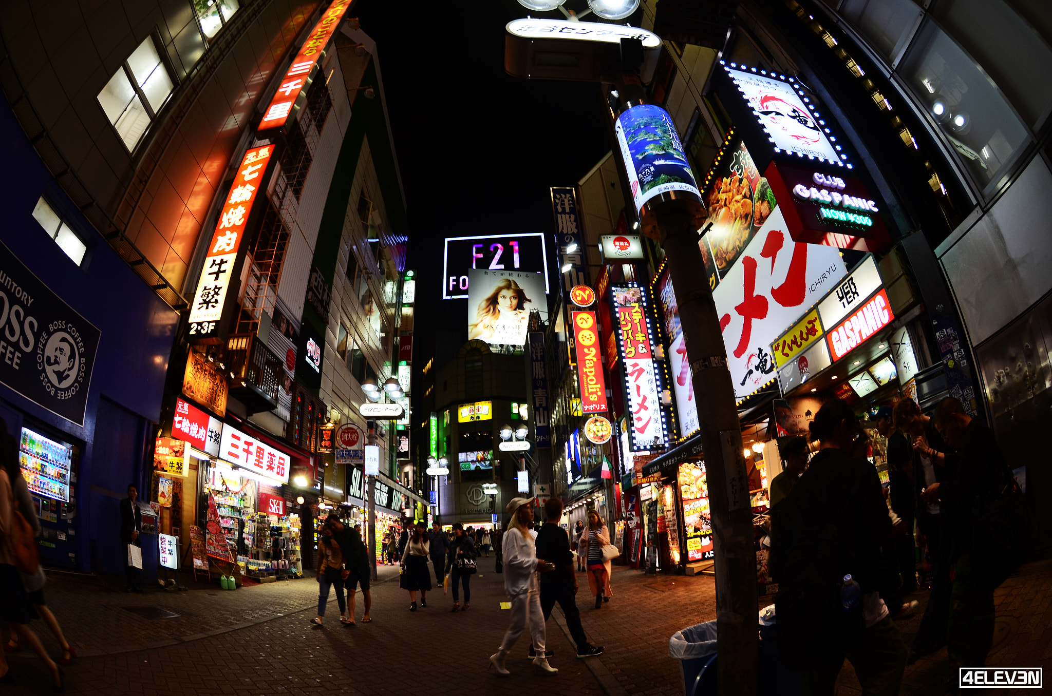 Nikon D7000 sample photo. Shibuya tokyo at night photography