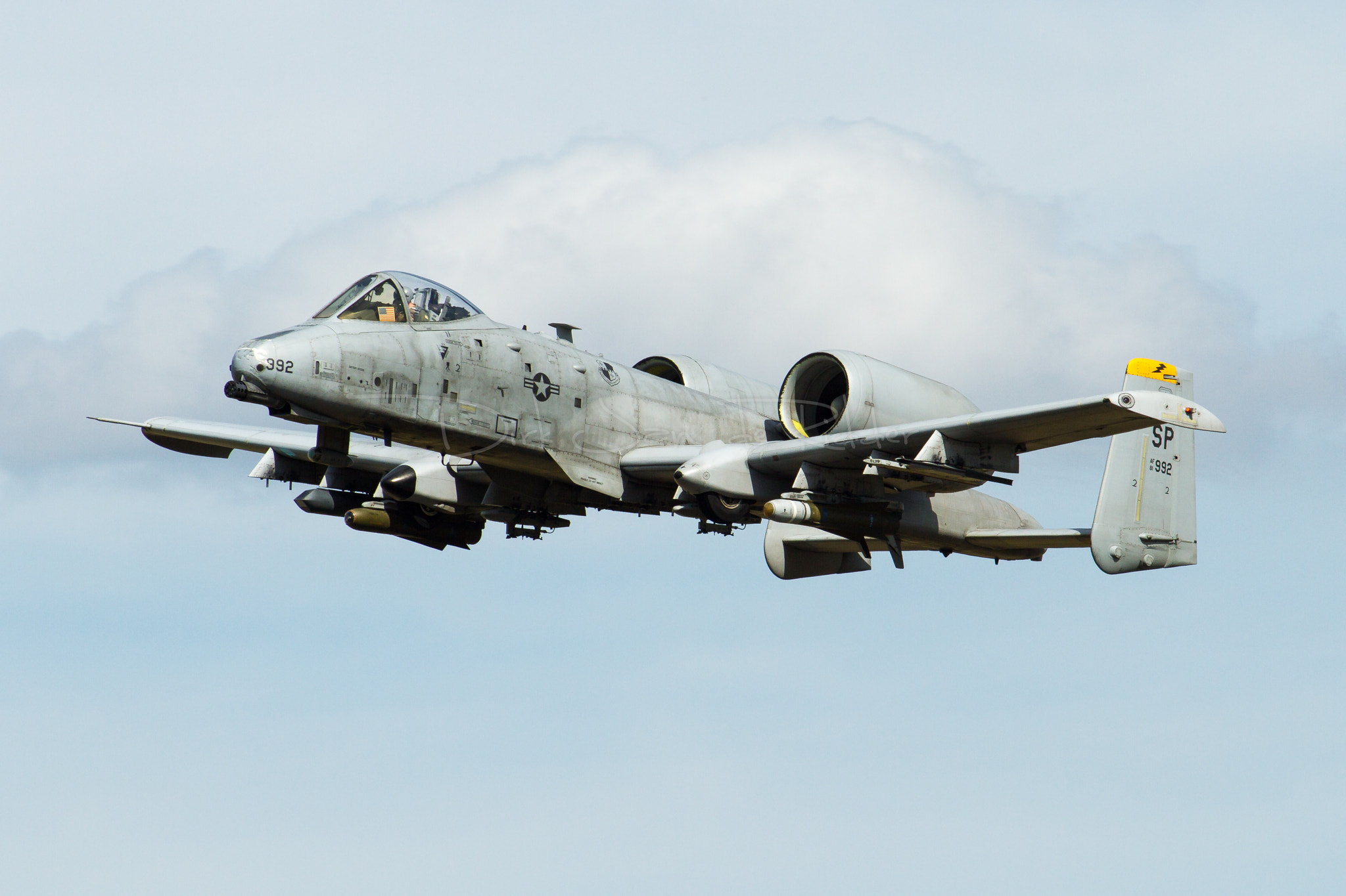 Canon EOS 7D + Canon EF 70-200mm F2.8L USM sample photo. United states air force a-10c thunderbolt ii 81-0992 photography