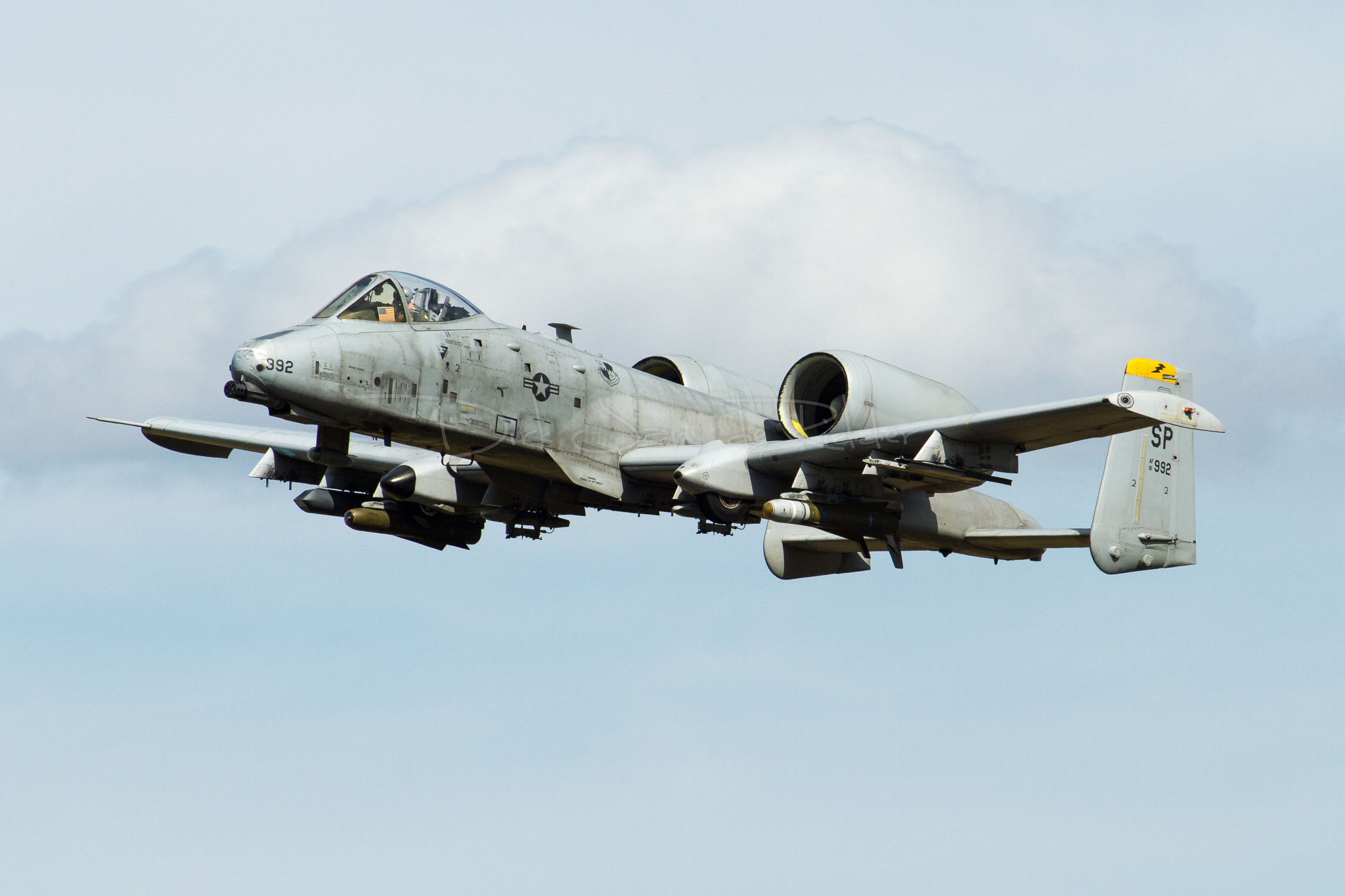 Canon EF 70-200mm F2.8L USM sample photo. United states air force a-10c thunderbolt ii 81-0992 photography