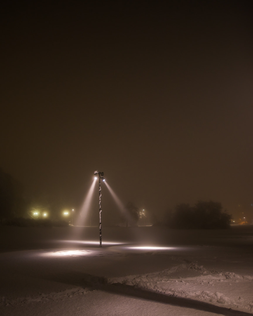 Sony a7 + Sigma 20mm F1.4 DG HSM Art sample photo. Mist and snow photography