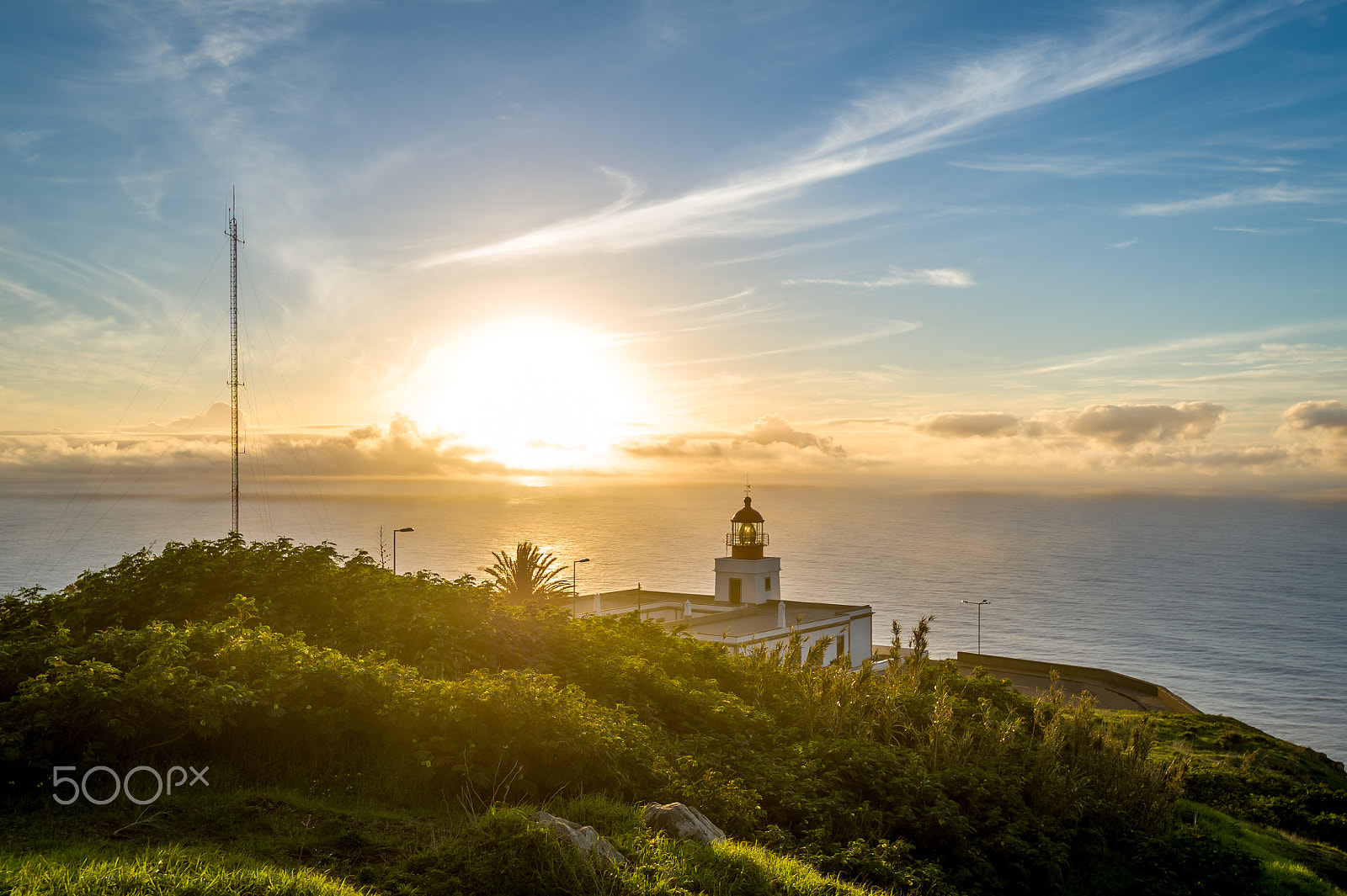 Nikon D3S sample photo. Sunset on the lighthouse cape photography