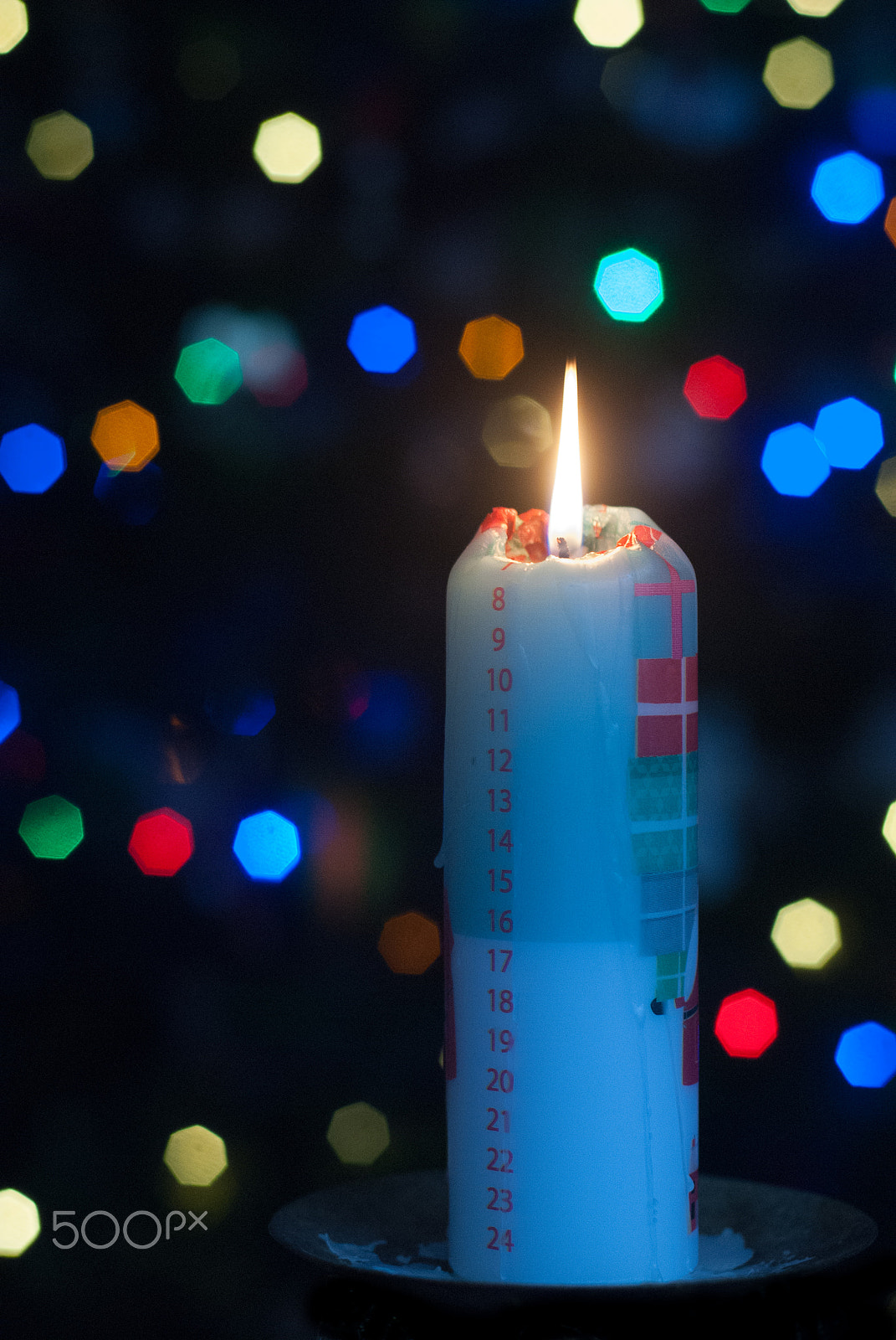 Nikon D200 + AF Nikkor 50mm f/1.8 N sample photo. Advent candle photography