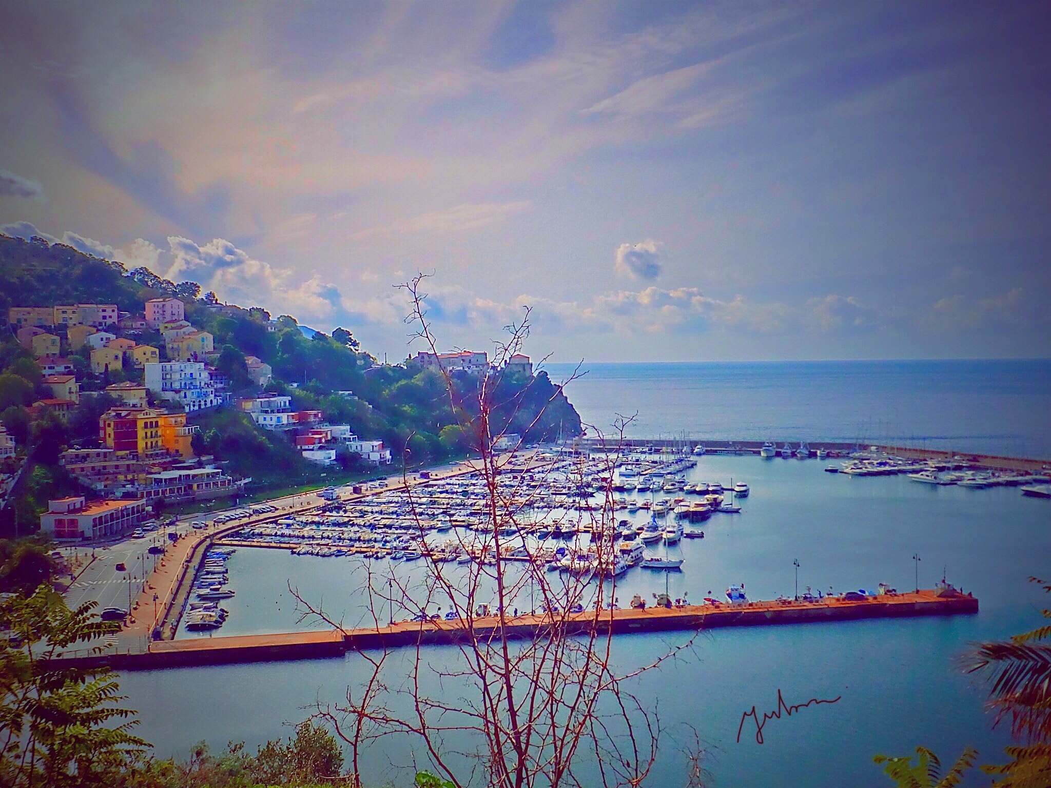 Fujifilm FinePix F900EXR sample photo. The day harbor agropoli photography