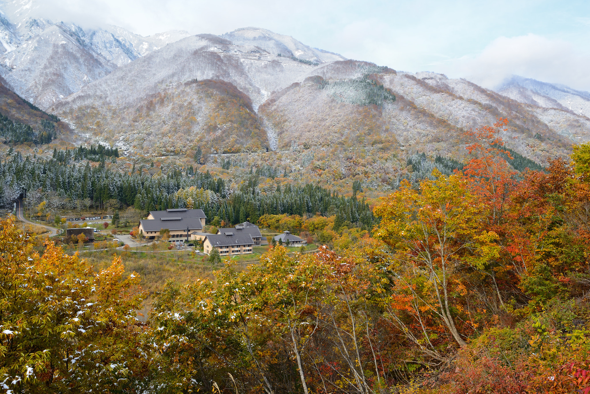 Nikon D800E + Nikon AF-S Nikkor 28mm F1.8G sample photo. Toyota shirakawa-go eco-institute photography