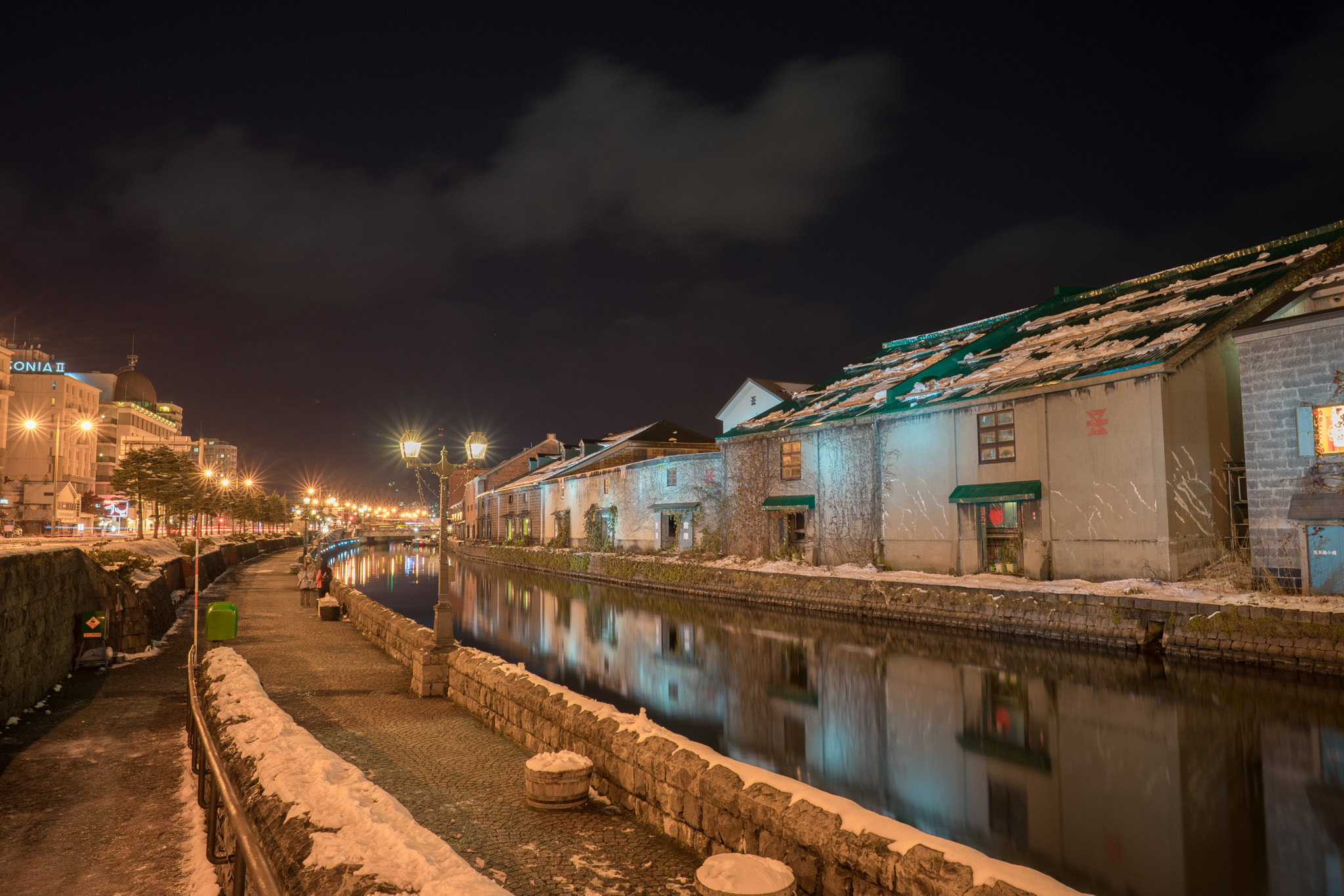 Sony a7 II sample photo. Winter canal photography