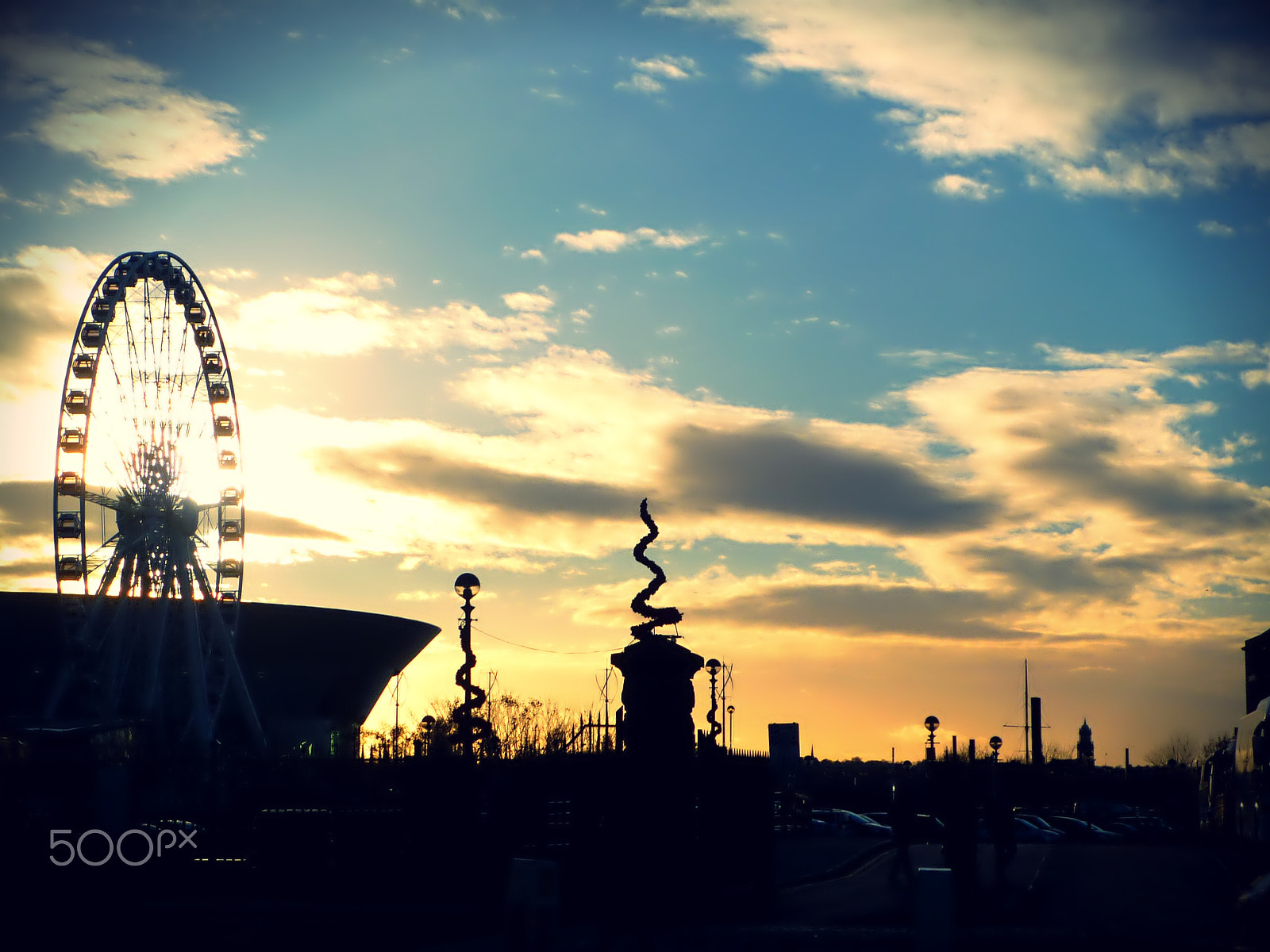 Panasonic Lumix DMC-FS3 sample photo. Sunset in liverpool photography