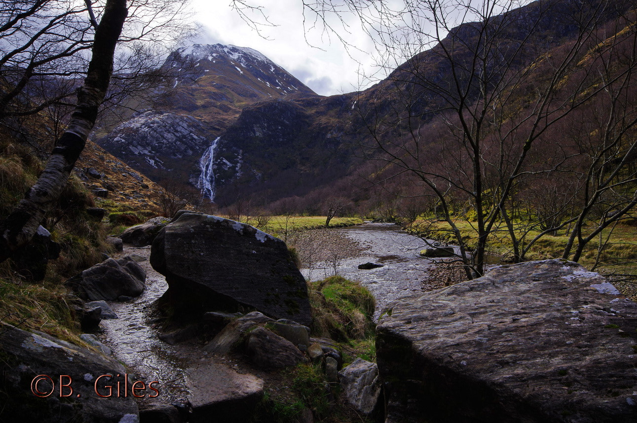 Sigma AF 10-20mm F4-5.6 EX DC sample photo. Trail to the falls, scotland photography