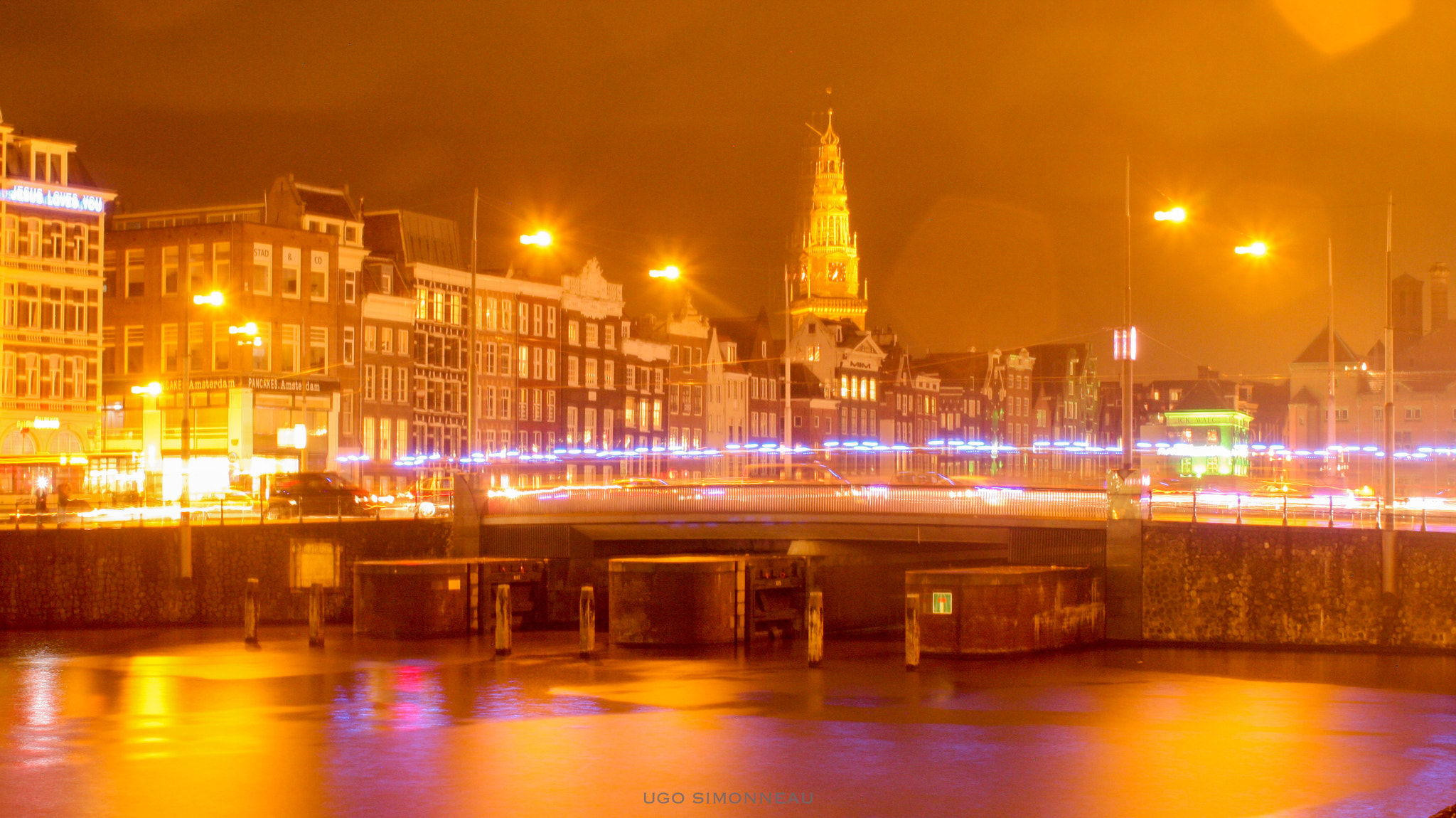 Canon EOS 40D sample photo. Amsterdam by night photography