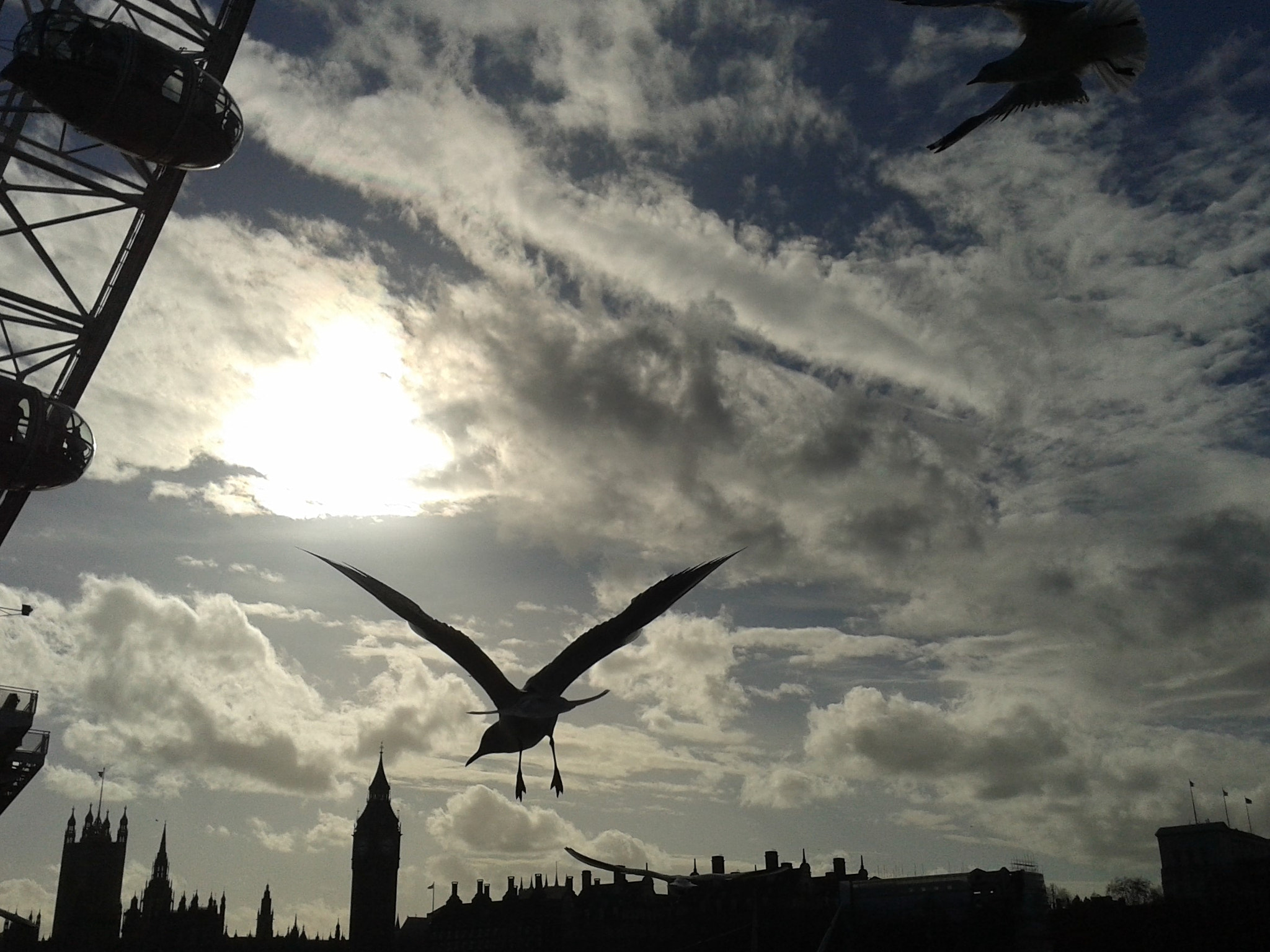 Samsung Galaxy S Advance sample photo. London eye photography