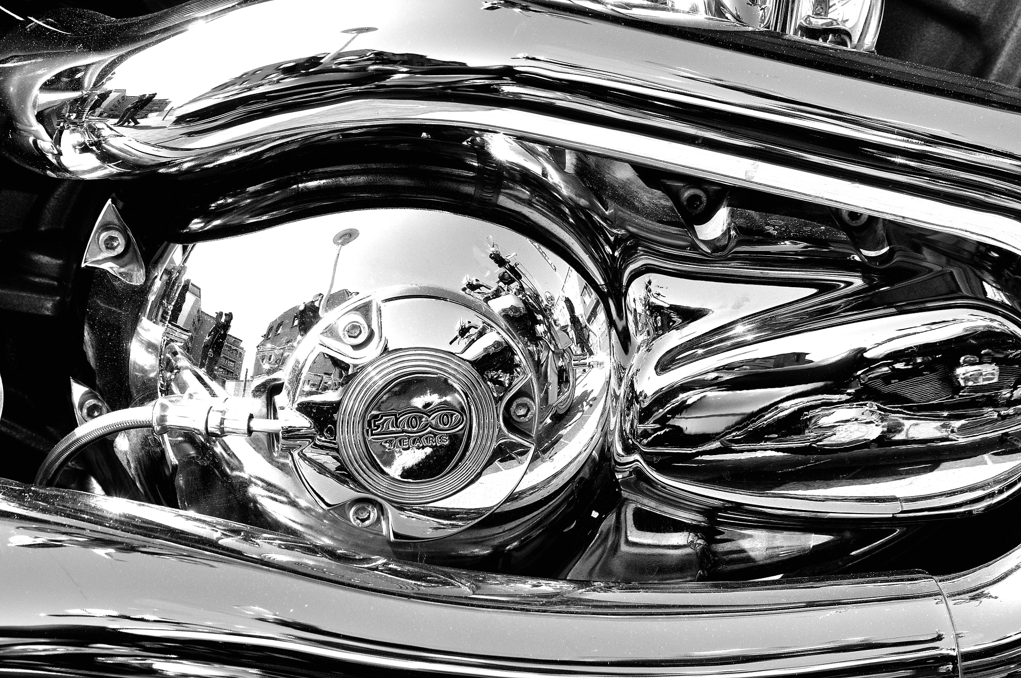 Nikon D300 sample photo. Much chrome  b&w photography