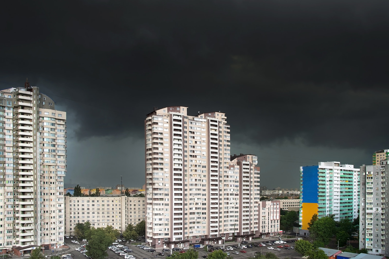 Nikon Df sample photo. City storm photography