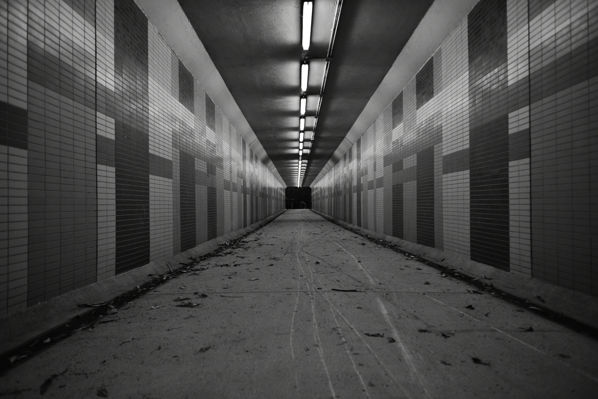 Nikon D750 + Nikon AF Nikkor 28mm F2.8D sample photo. Tunnel(desolate) photography