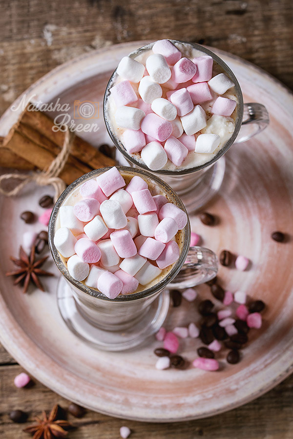 Canon EOS 700D (EOS Rebel T5i / EOS Kiss X7i) + Canon EF 70-200mm F4L IS USM sample photo. Cafe latte with marshmallow photography