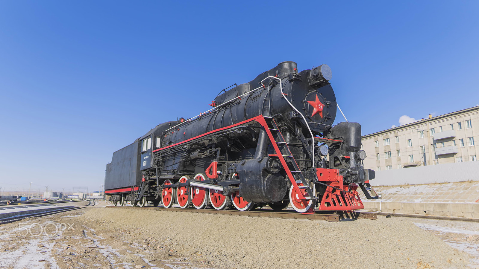 Sigma 24mm F1.4 DG HSM Art sample photo. Soviet locomotive photography