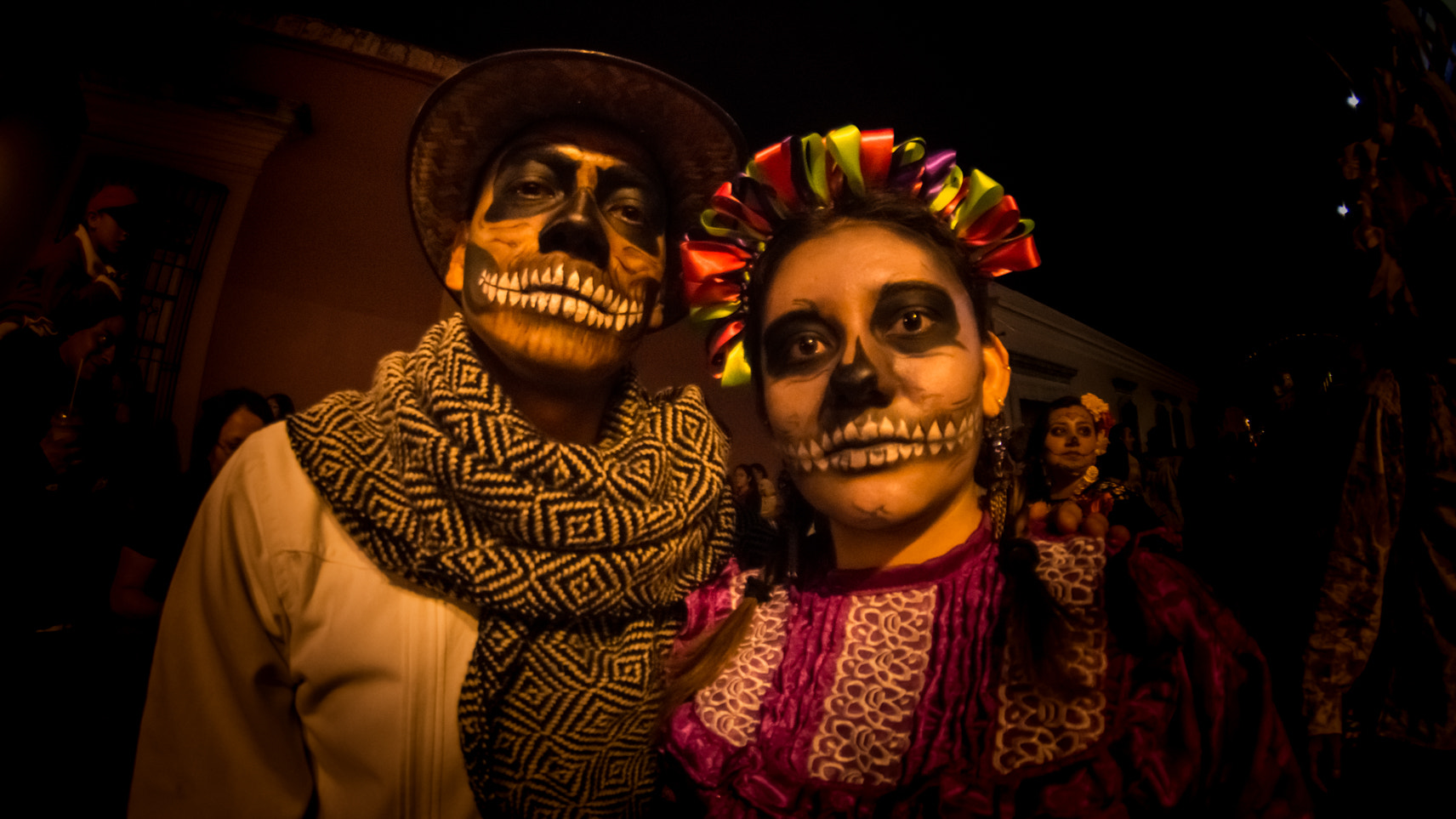Nikon D7200 + Samyang 8mm F3.5 Aspherical IF MC Fisheye sample photo. Fiesta de muertos photography