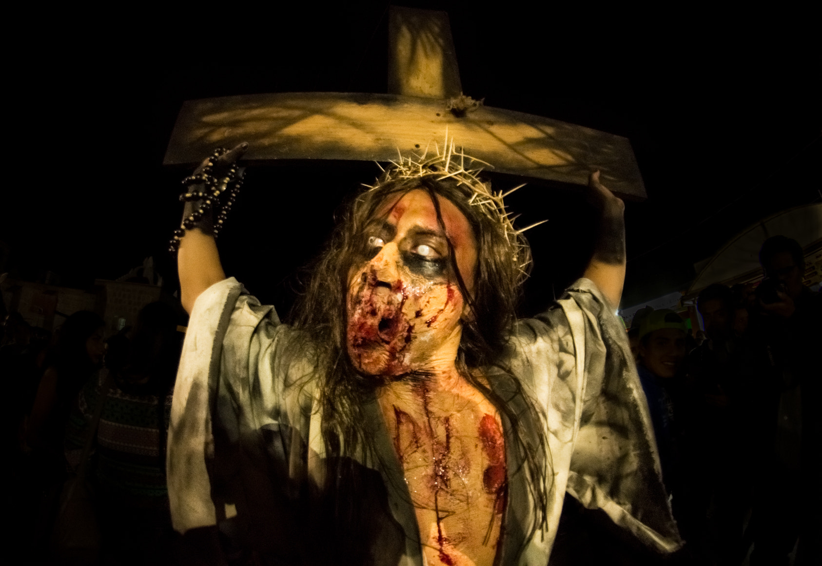 Nikon D7200 + Samyang 8mm F3.5 Aspherical IF MC Fisheye sample photo. Fiesta de muertos photography