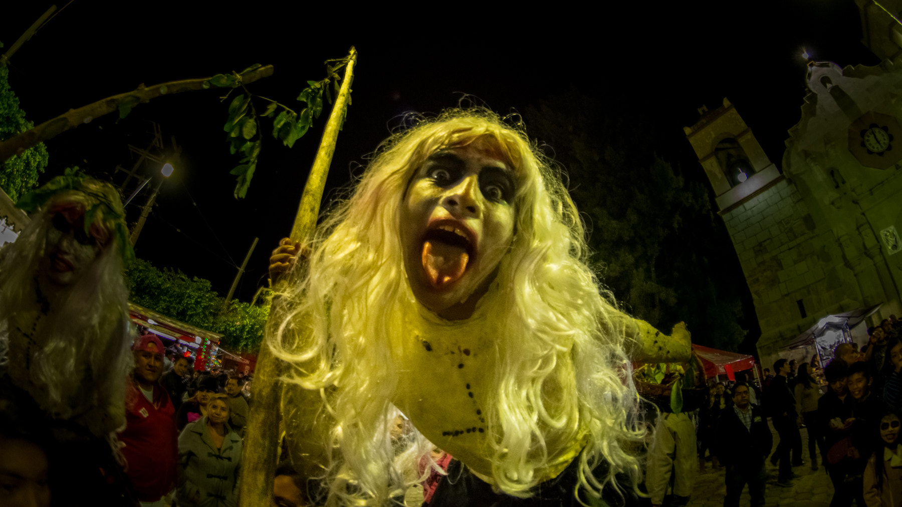 Nikon D7200 + Samyang 8mm F3.5 Aspherical IF MC Fisheye sample photo. Fiesta de muertos photography