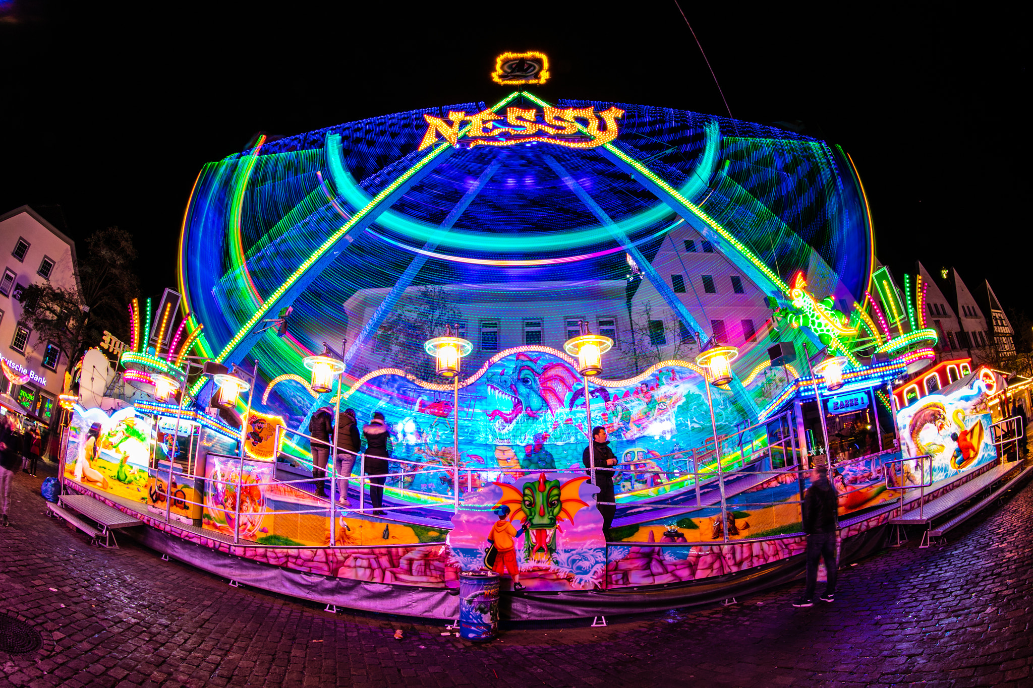 Canon EOS 5DS R + Canon EF 8-15mm F4L Fisheye USM sample photo. Kirmes photography