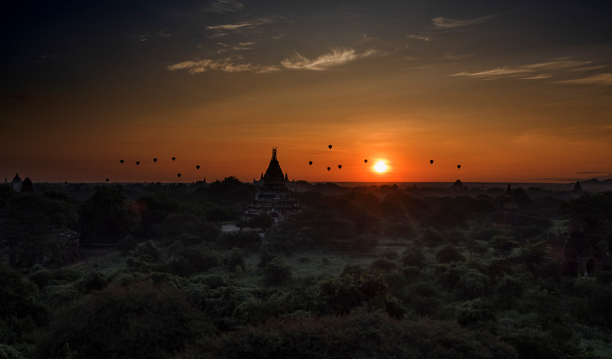 Olympus OM-D E-M1 sample photo. Bagan's sunrise photography