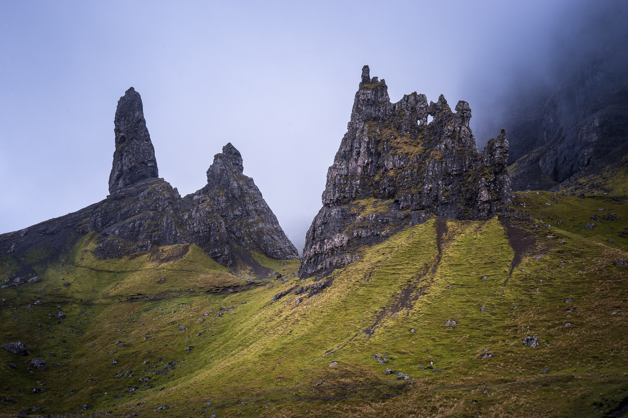Sony a7 II sample photo. -fog at the storr- photography