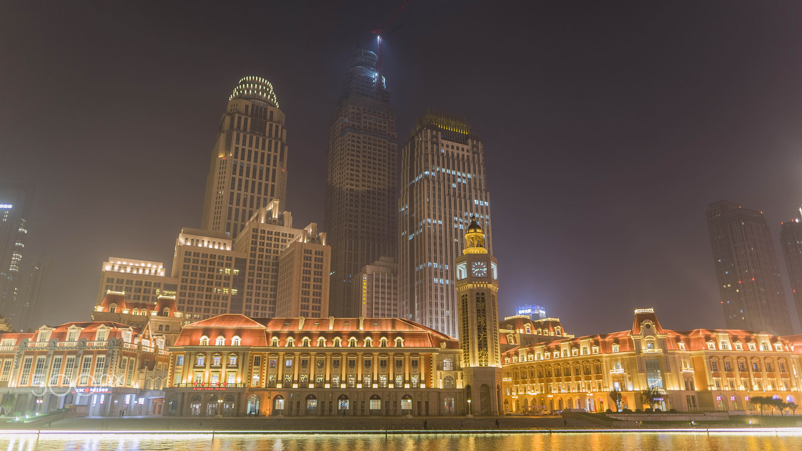 Sony a7 II + Sigma 24mm F1.4 DG HSM Art sample photo. Tianjin night photography