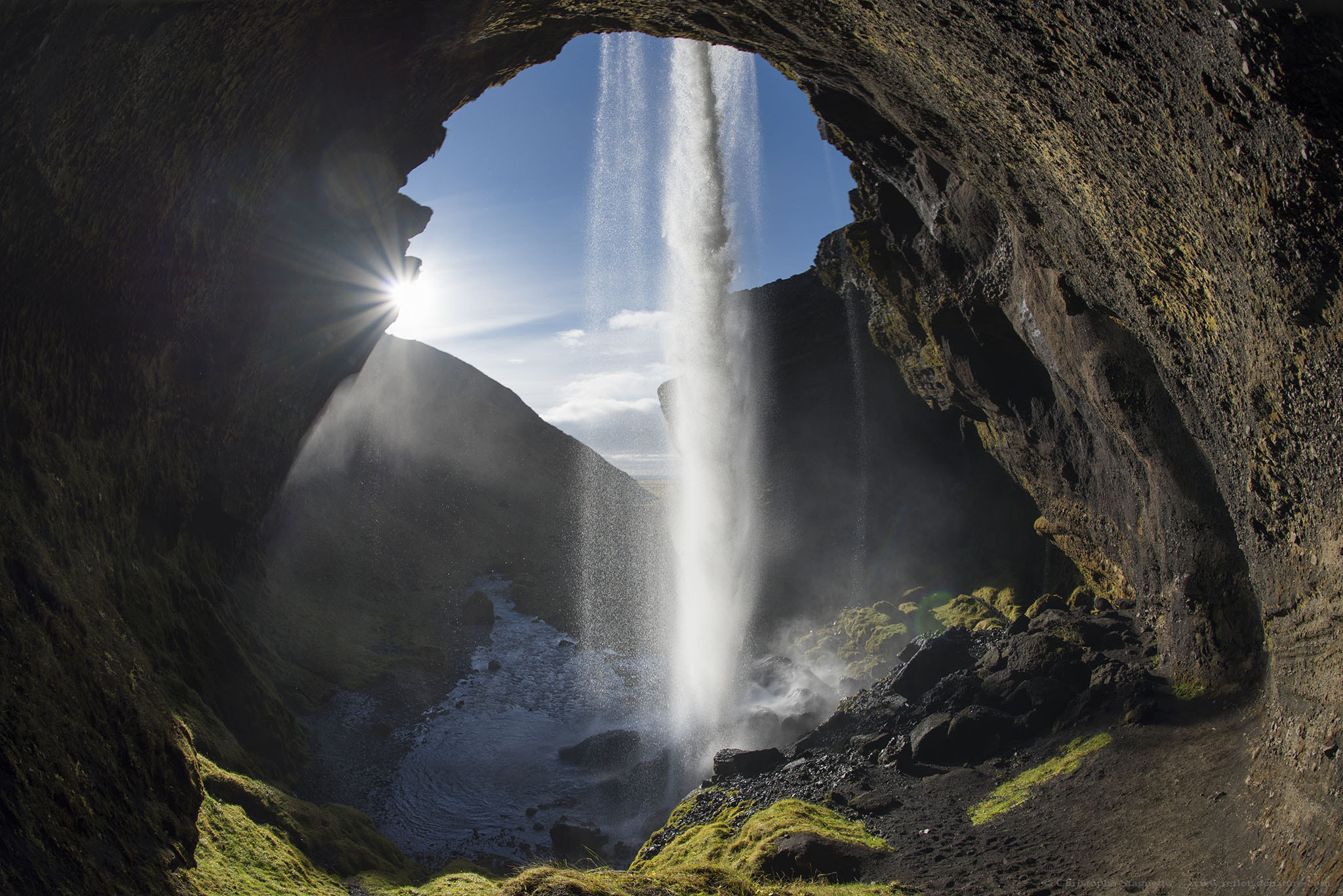 Nikon D750 + Nikon AF Fisheye-Nikkor 16mm F2.8D sample photo. Kvernufoss photography