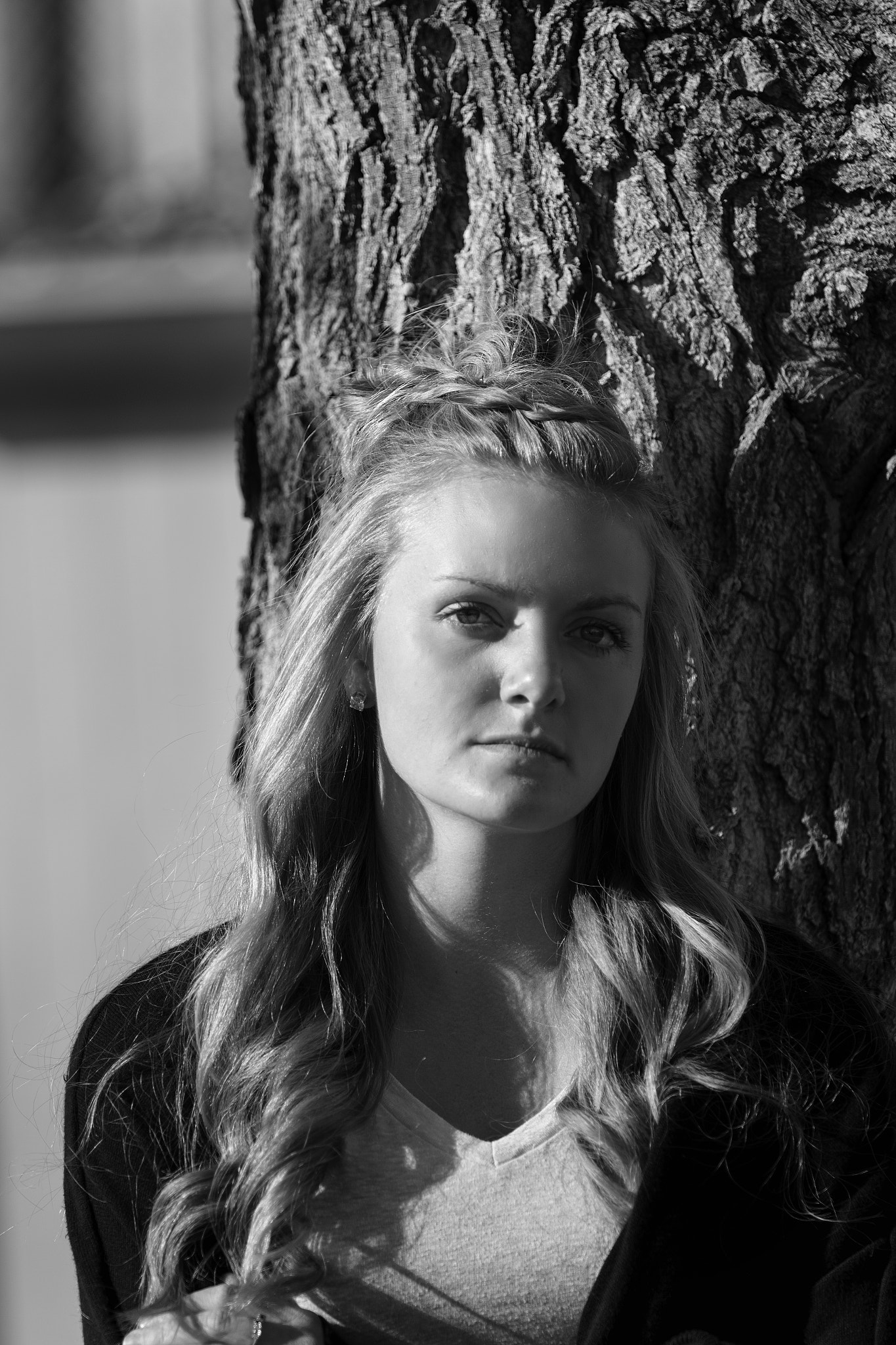 Canon EF 70-200mm F2.8L USM sample photo. It's cool to be a senior (b&w) photography