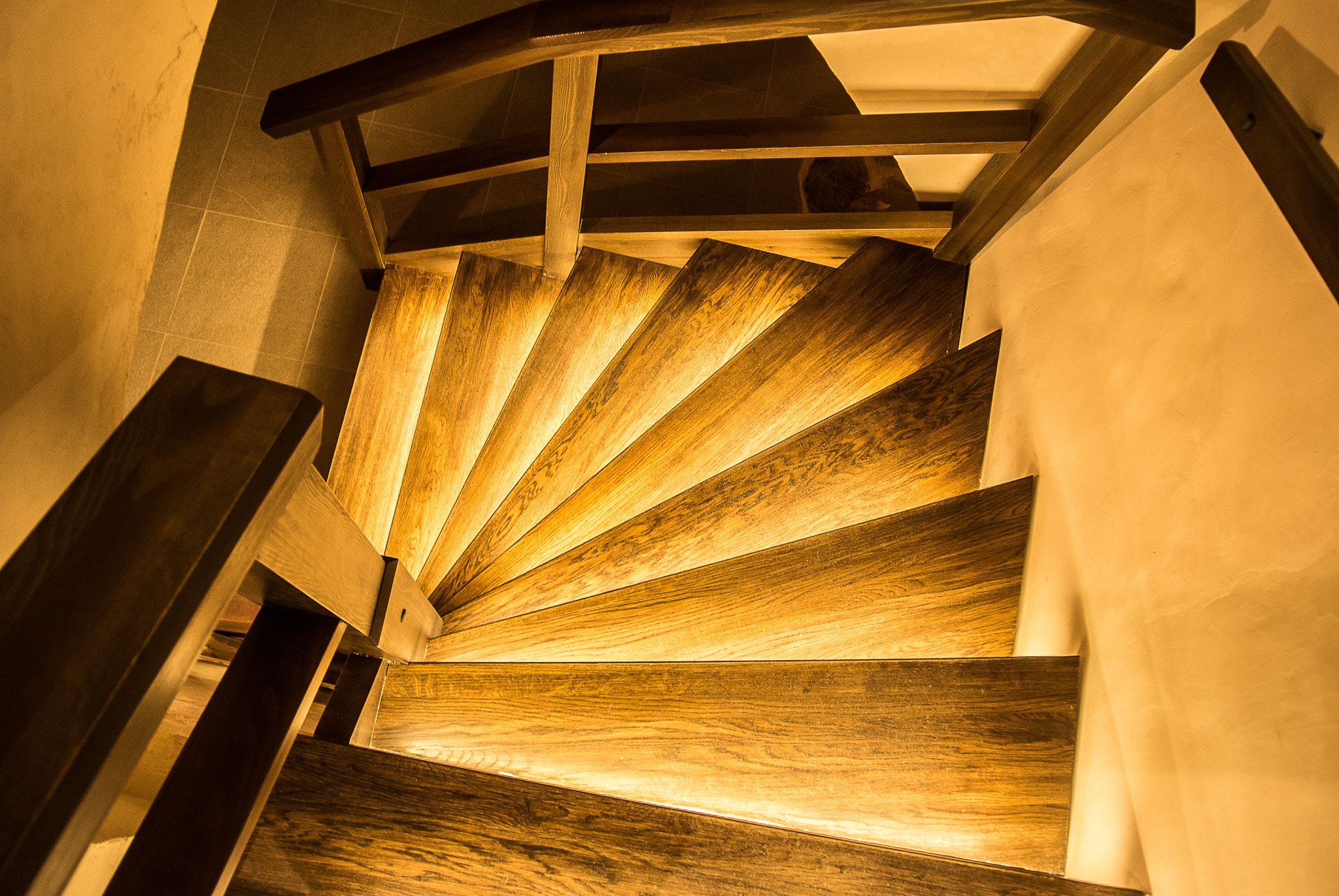 Nikon 1 Nikkor VR 10-30mm F3.5-5.6 sample photo. Spiral stairs photography