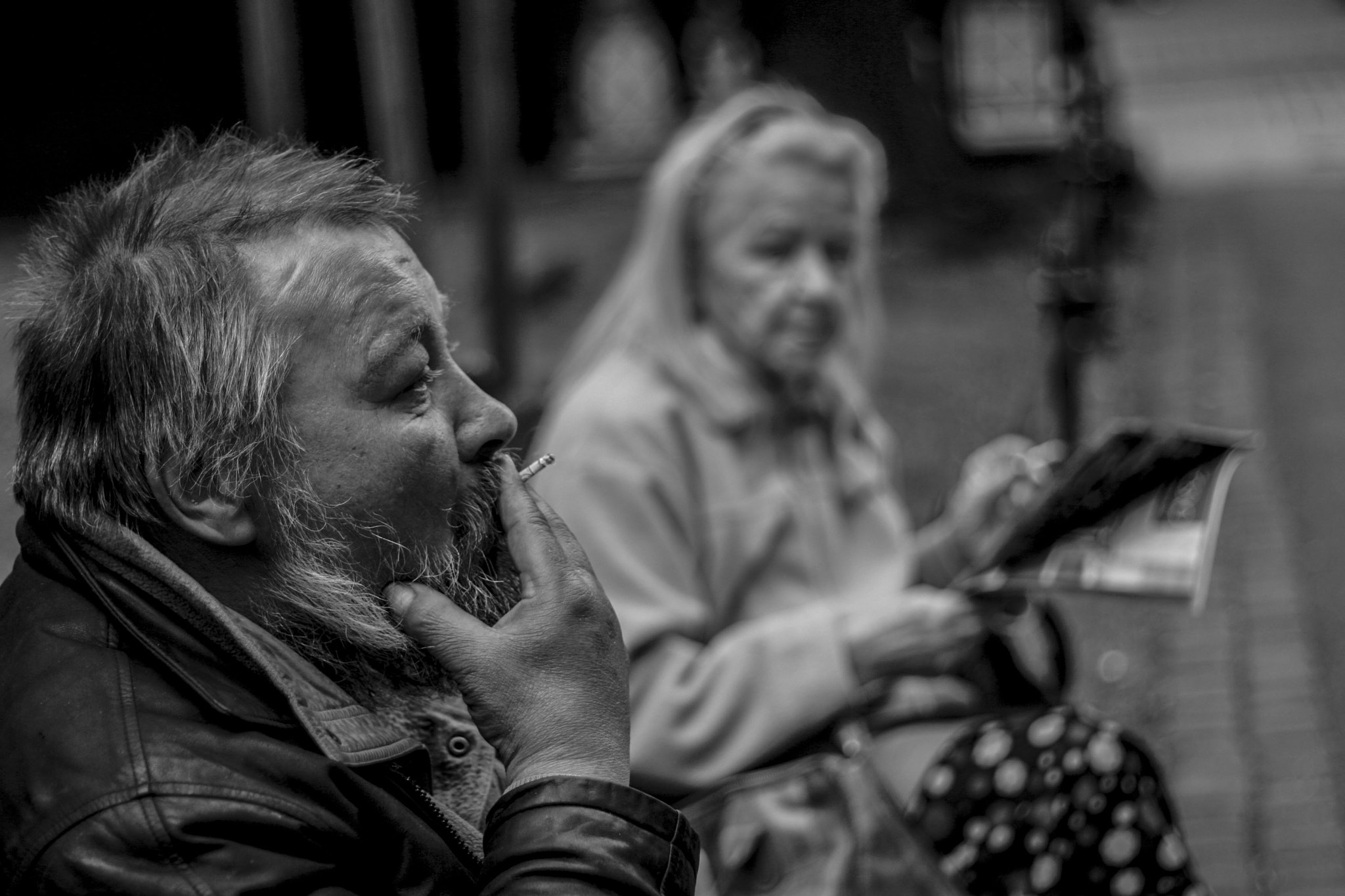 Canon EOS 30D + Canon EF 50mm f/1.8 sample photo. Homeless pair photography