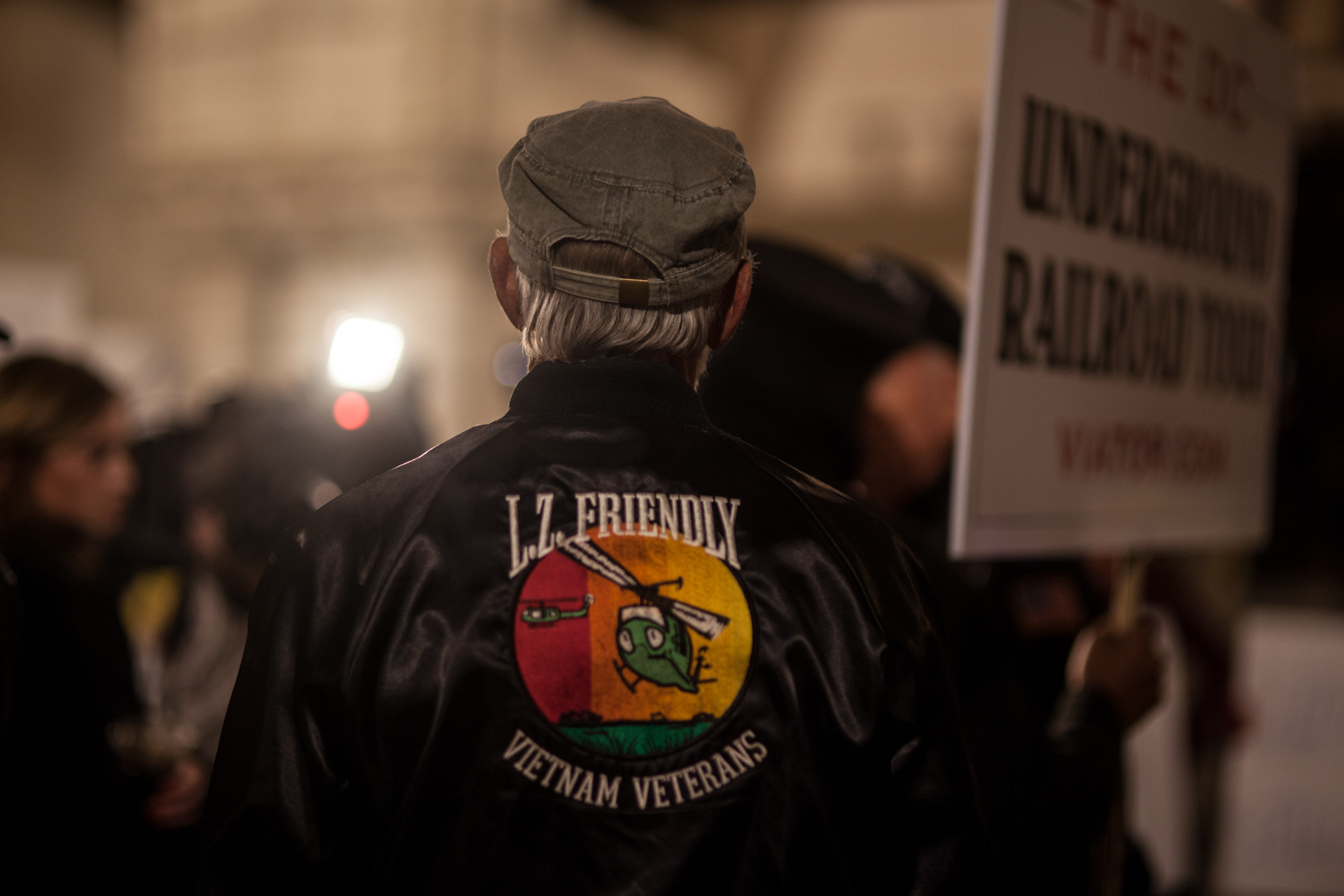 Canon EOS 5D Mark II sample photo. Washington d.c. donald trump protest photography