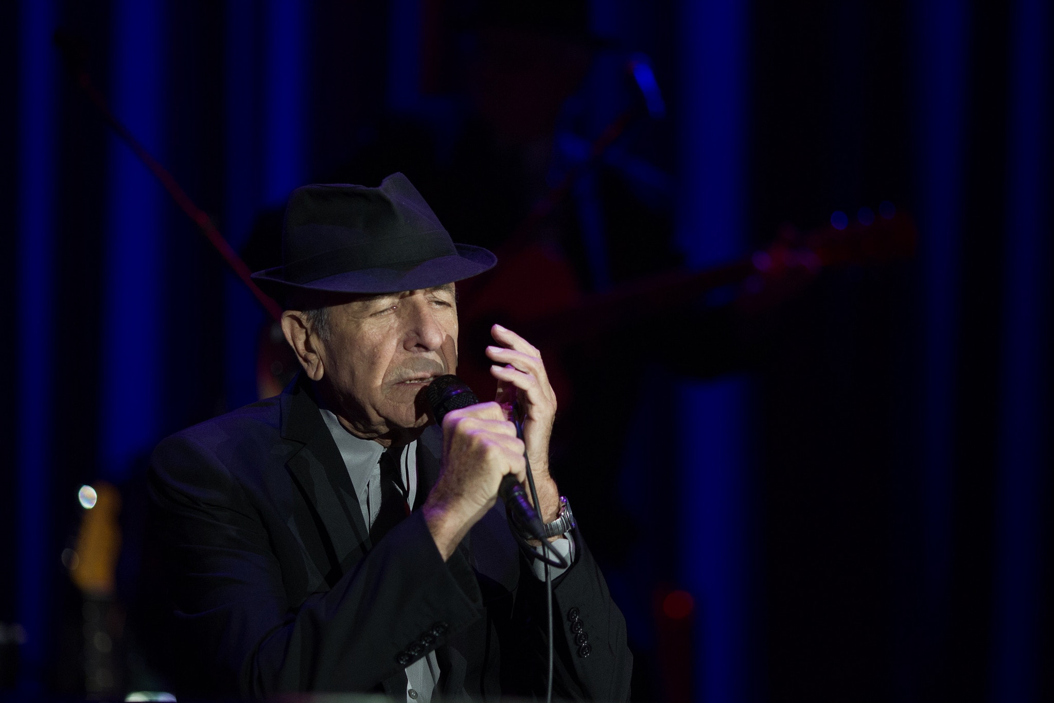 Canon EOS-1D Mark IV sample photo. Leonard cohen. picture taken during his concert in ... photography