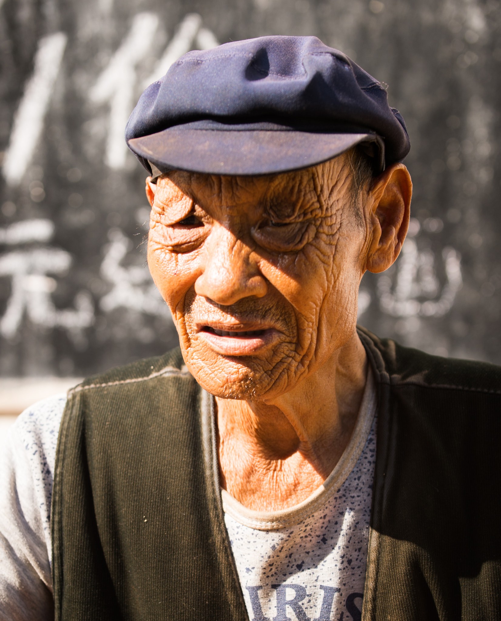 Nikon Df sample photo. Character street portrait, dali, china photography