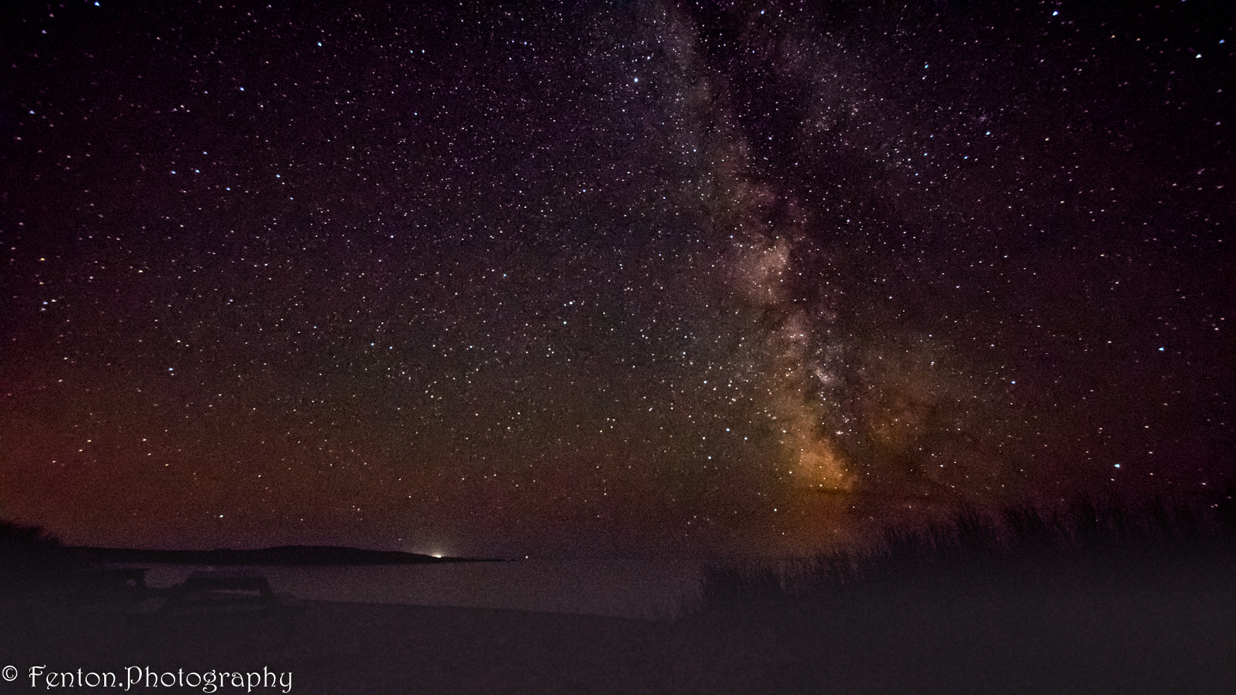 Canon EOS 760D (EOS Rebel T6s / EOS 8000D) + Sigma 8-16mm F4.5-5.6 DC HSM sample photo. Milky way outside of channel port aux basques photography