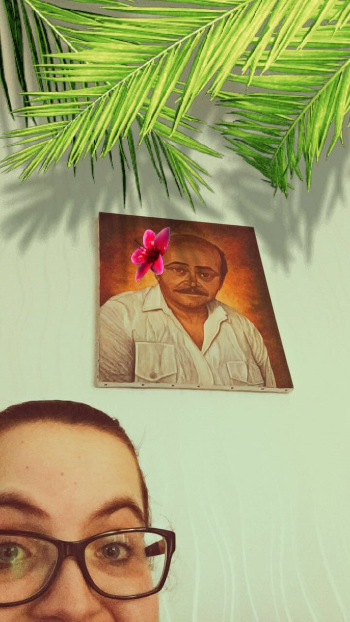 Snapchat with my grandfather