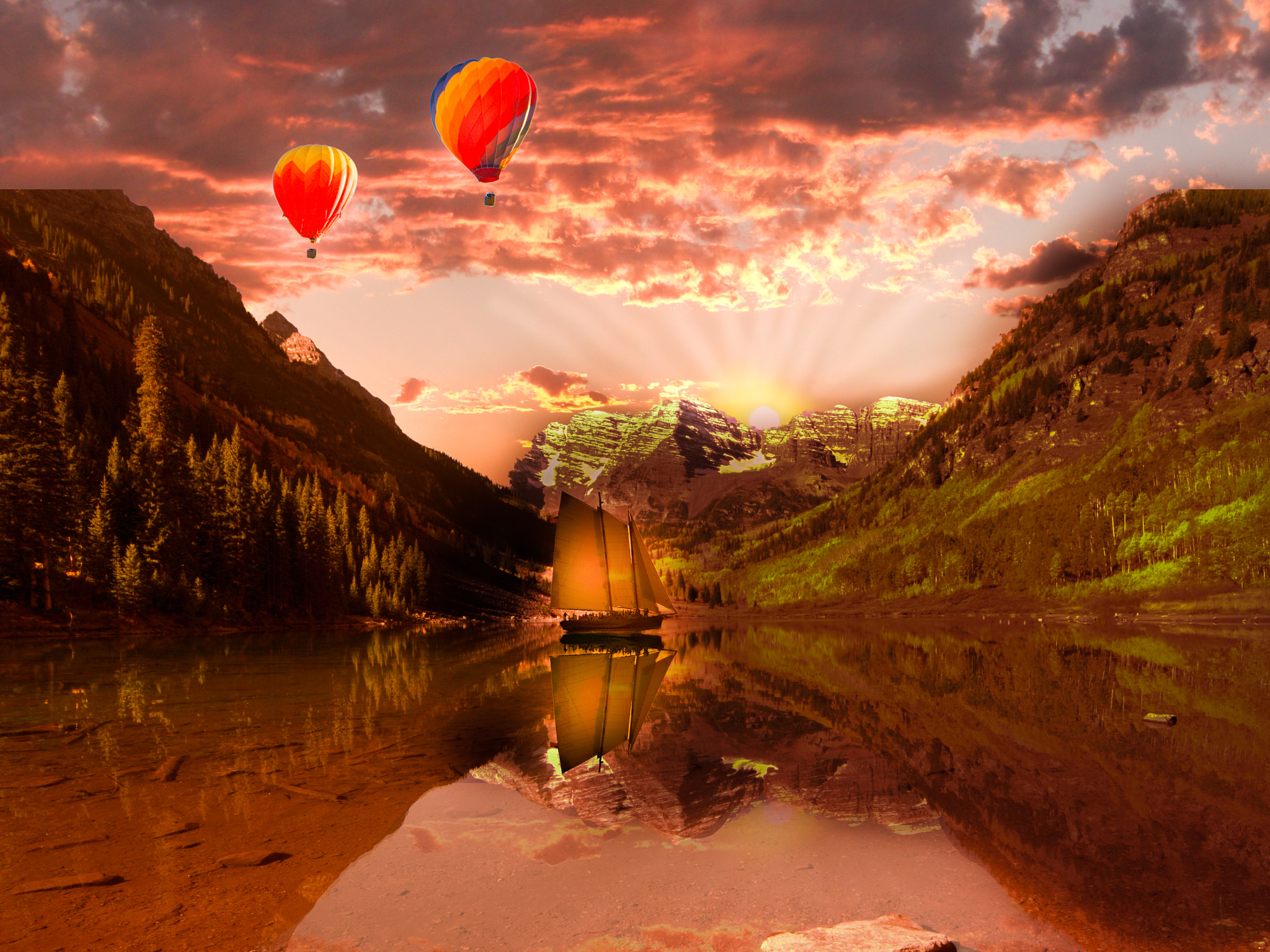 Sigma 18-200mm F3.5-6.3 DC sample photo. Sunset in the mountains photography