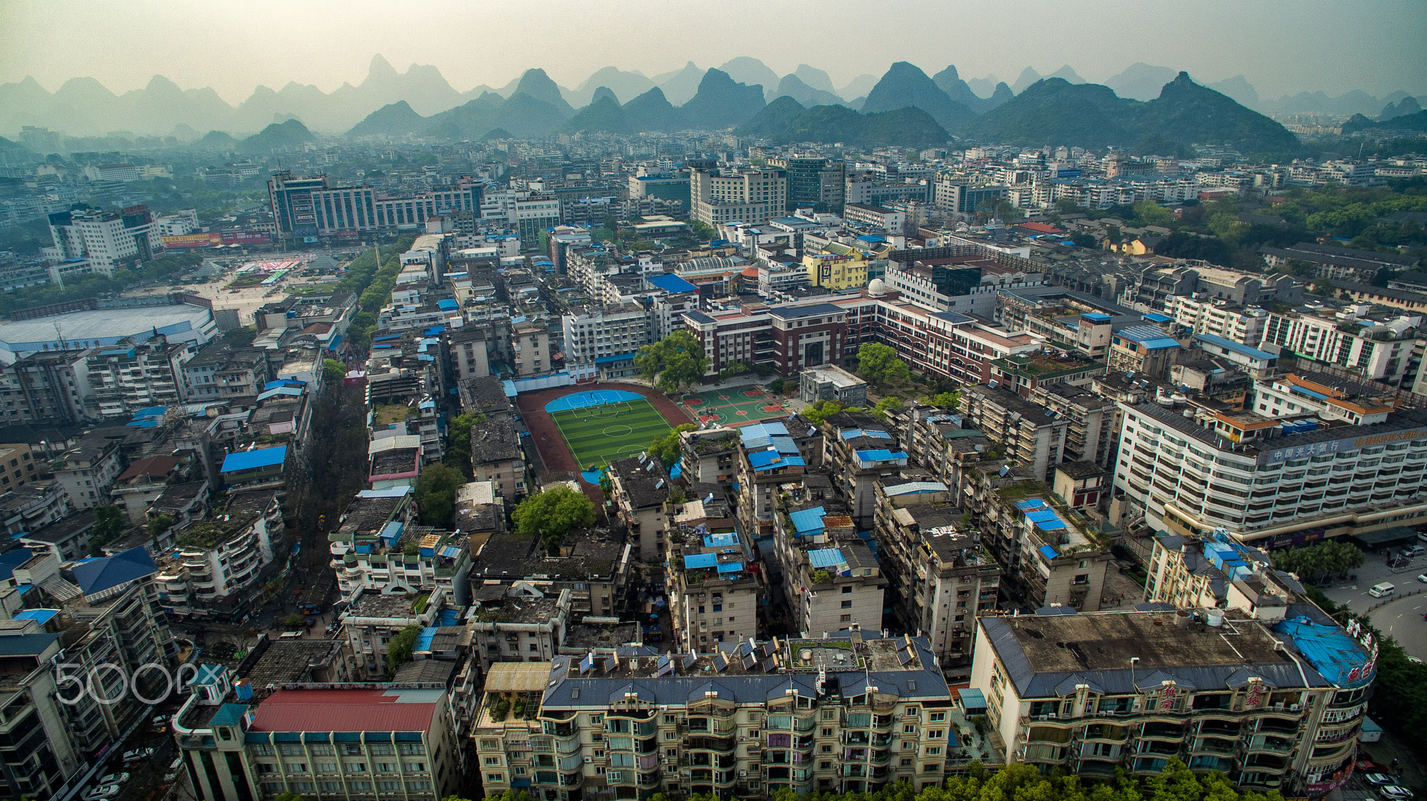 Guilin City from the Air