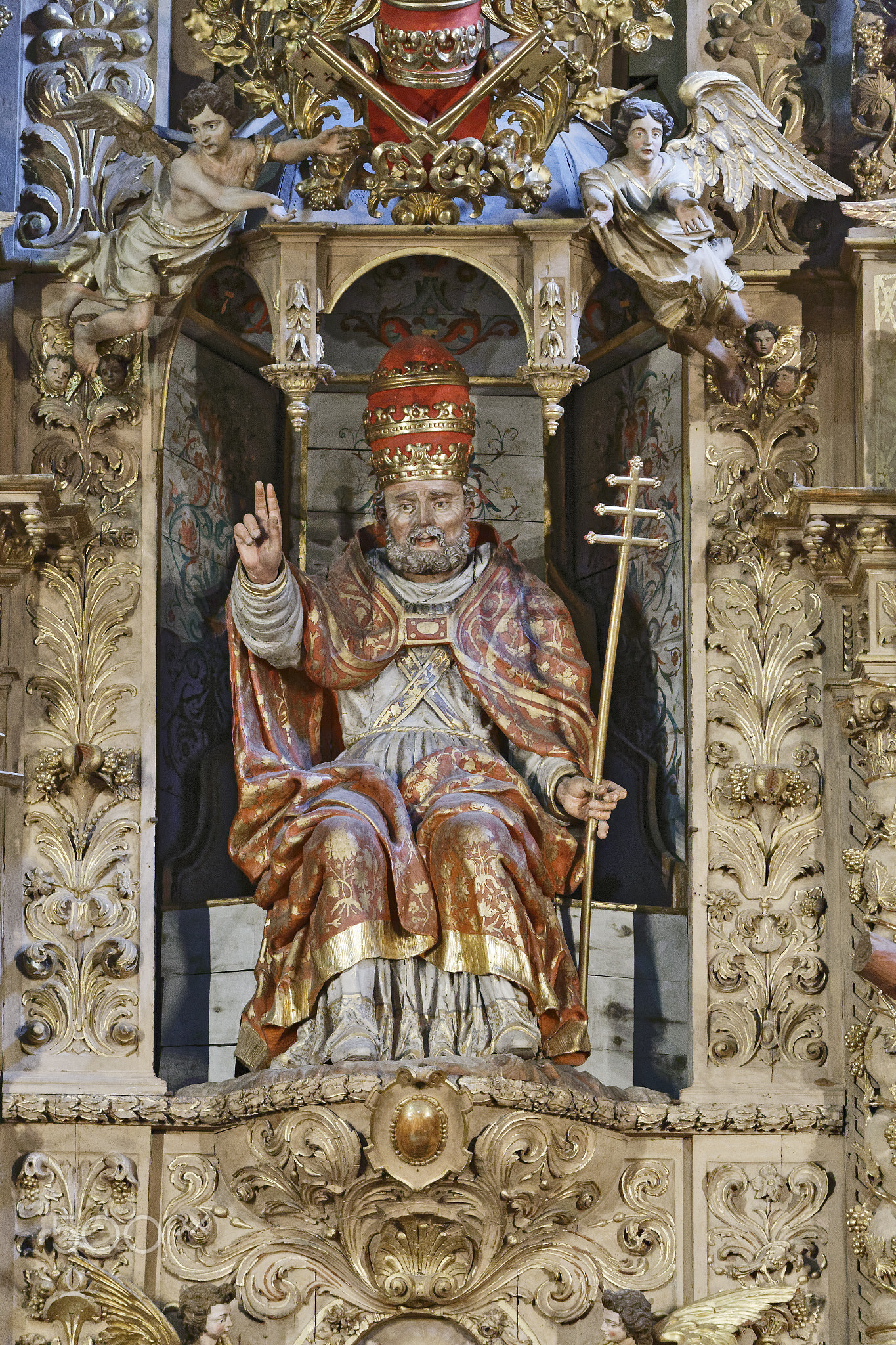 St. Peter detail, Saint-Pierre church, Prades