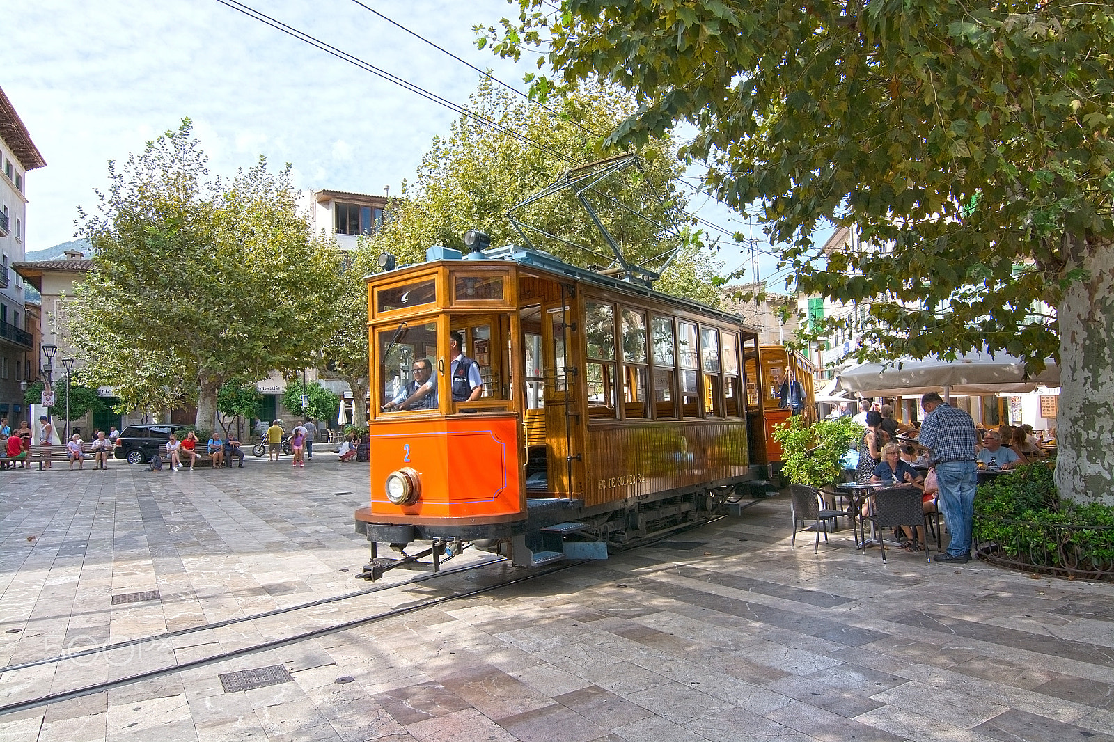 Nikon D7100 sample photo. Soller tram mallorca photography