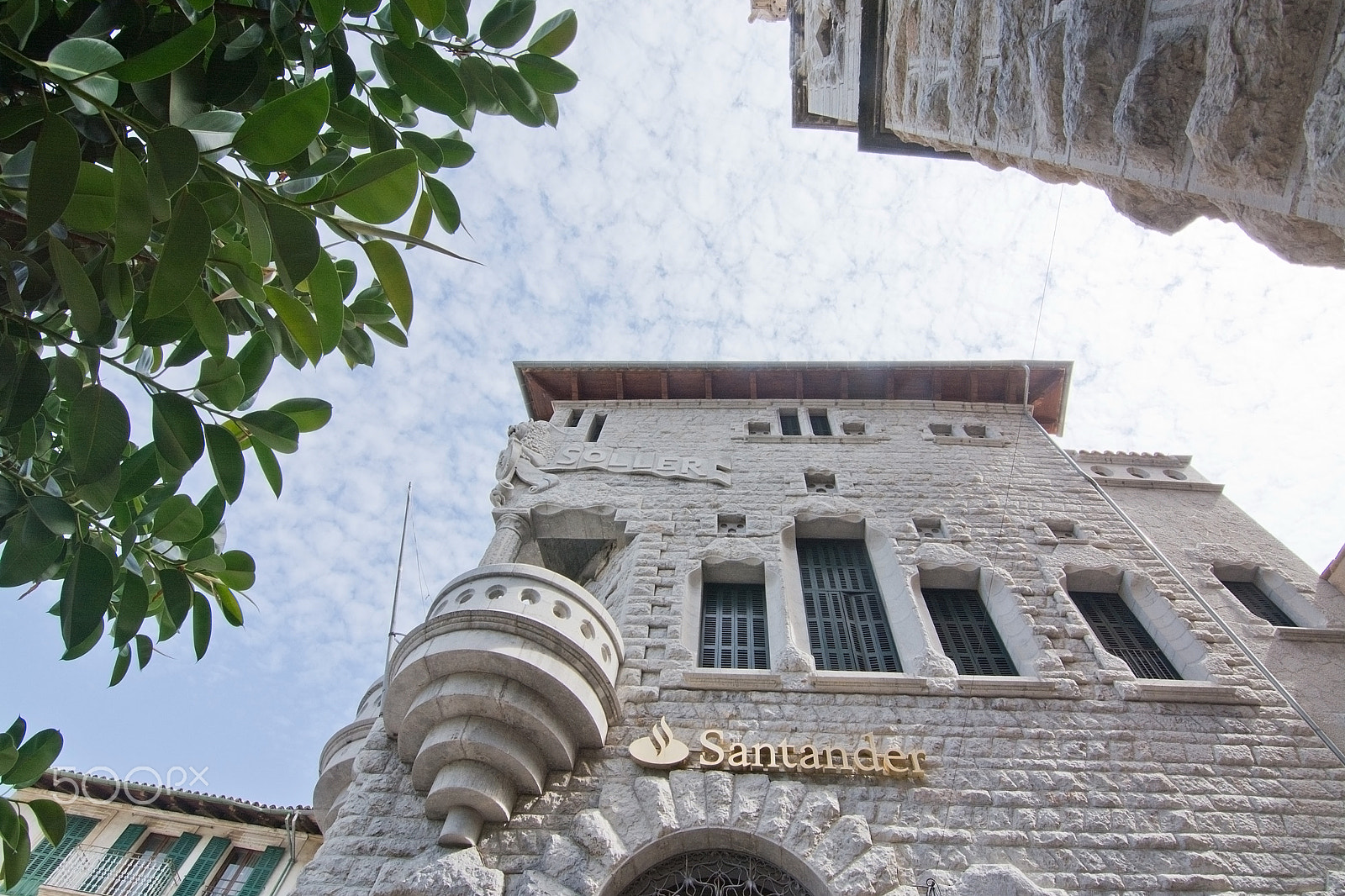 AF Zoom-Nikkor 24-50mm f/3.3-4.5D sample photo. Modernisme bank building soller photography