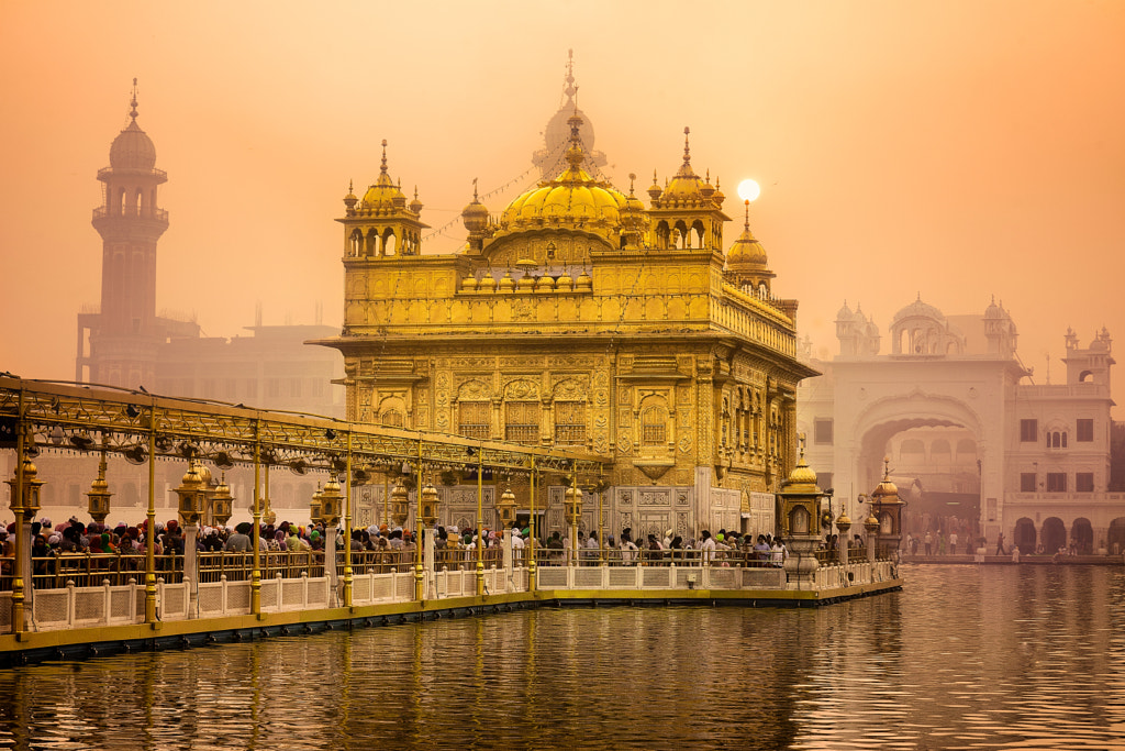 Sunrise at Golden Temple by Gagan Kaushal on 500px.com