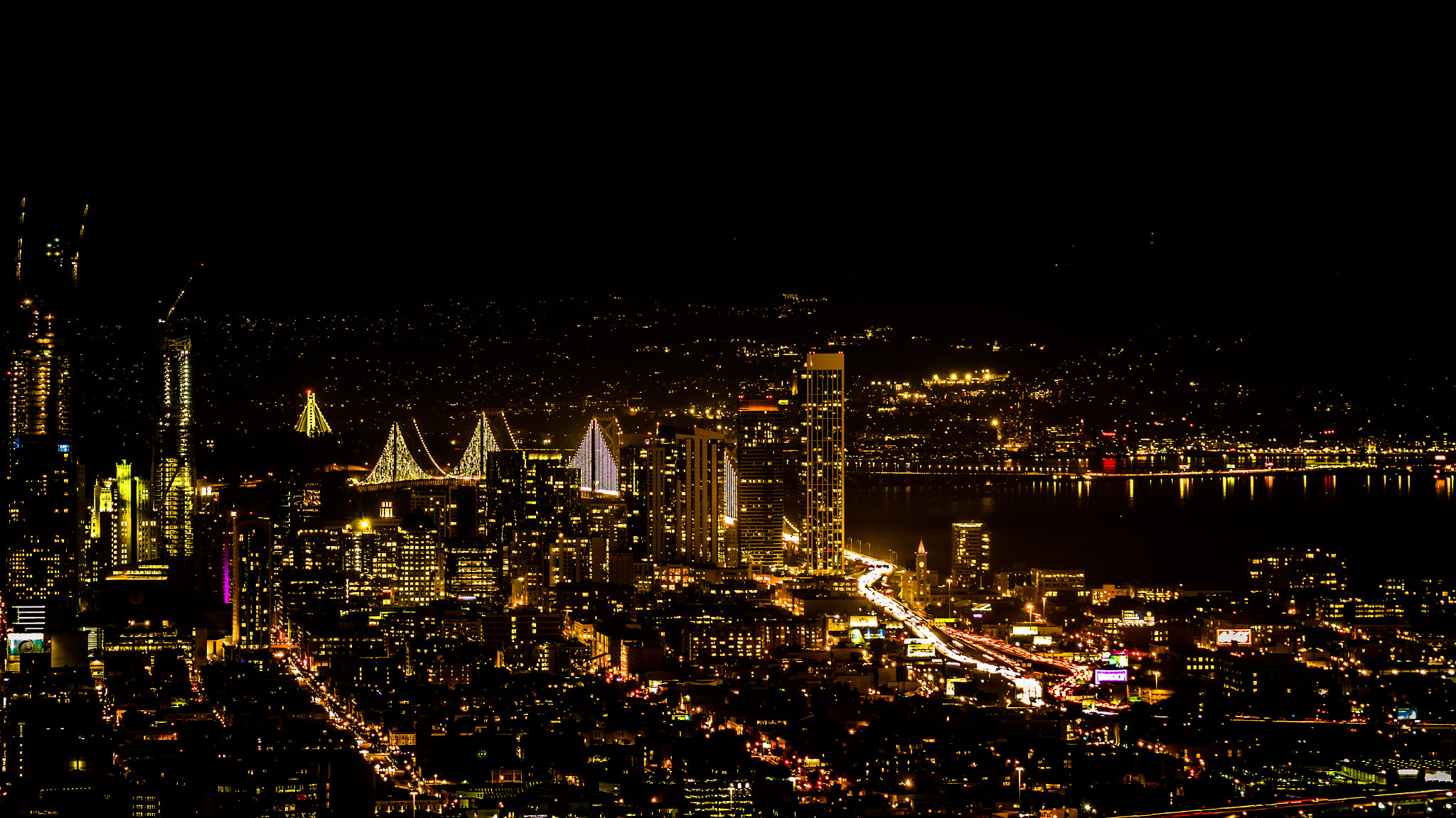 Olympus OM-D E-M1 sample photo. San francisco bay bridge photography