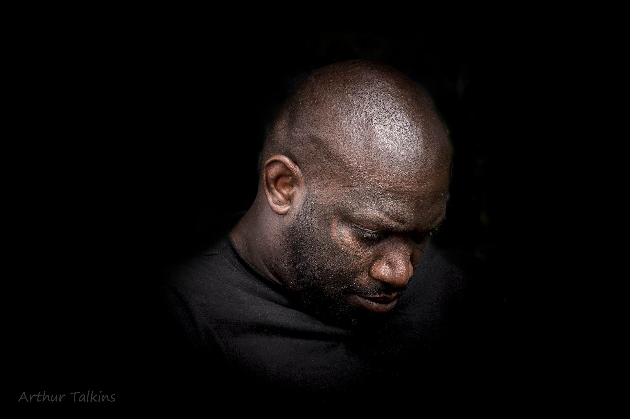 Sigma 70-200mm F2.8 EX DG Macro HSM II sample photo. Portrait of a  facial tatoo.. photography