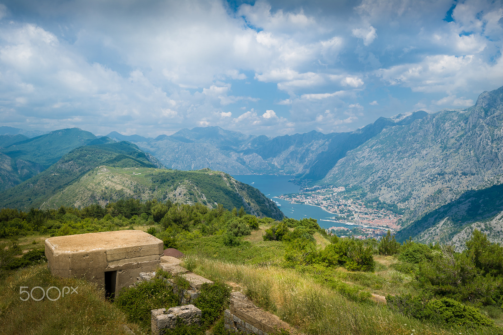 Nikon D3S sample photo. Fort gorazda ruins and view to bay of kotor photography