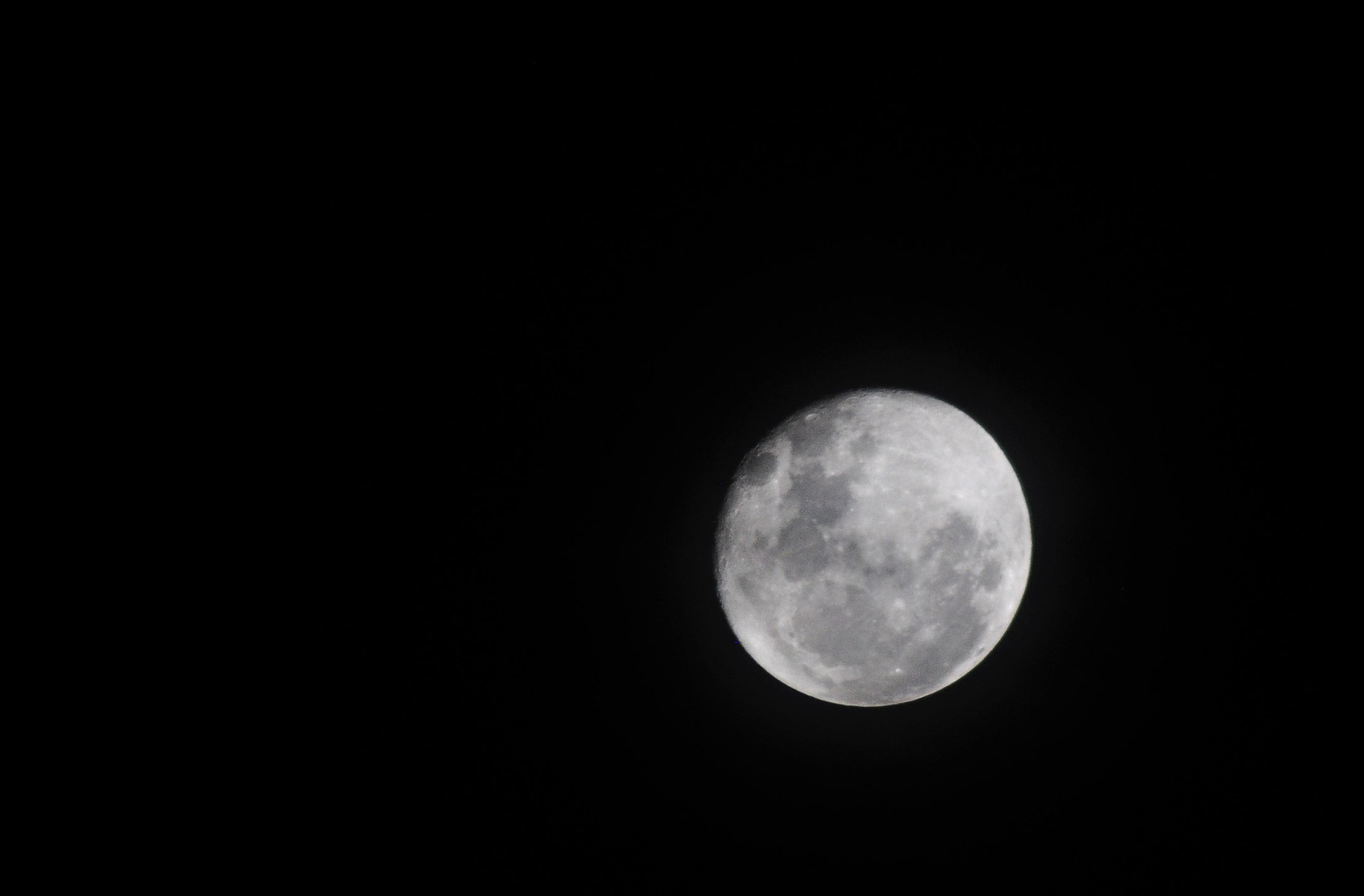 Nikon AF Nikkor 70-300mm F4-5.6G sample photo. The regular moon photography